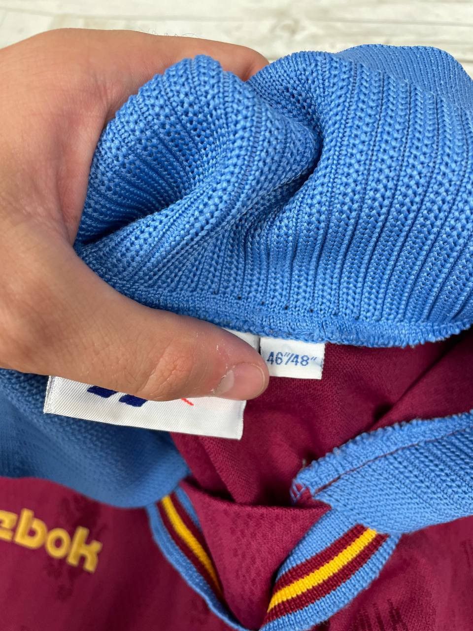 Reebok Reebok Aston Villa 1995 1997 Home Shirt Soccer Jersey Size US XL / EU 56 / 4 - 9 Thumbnail