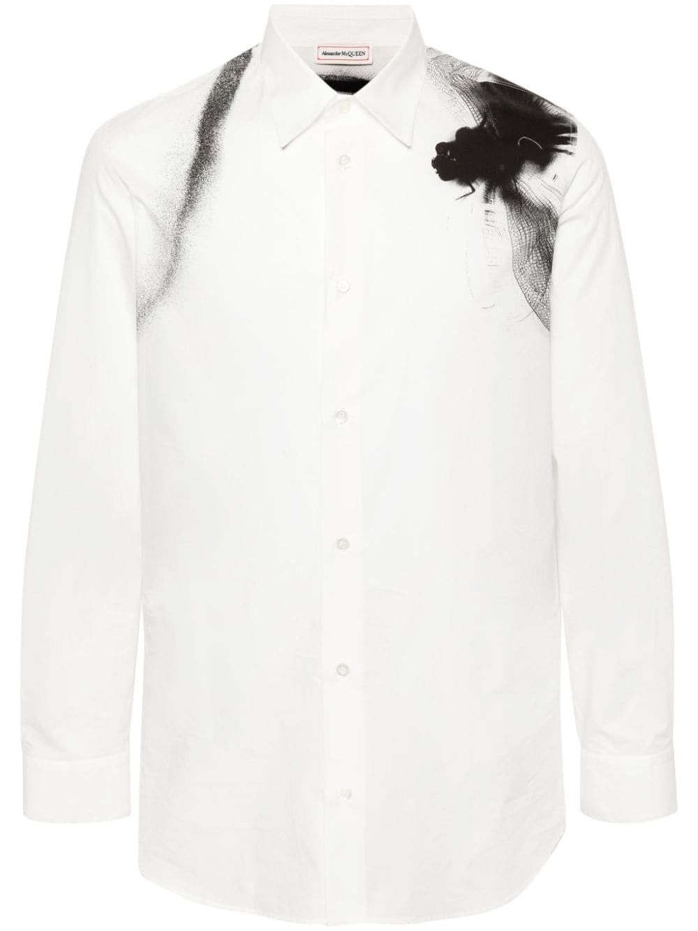 Alexander McQueen o1w1db10725 Oversized CNLD Shirt in White Size US XL / EU 56 / 4 - 1 Thumbnail