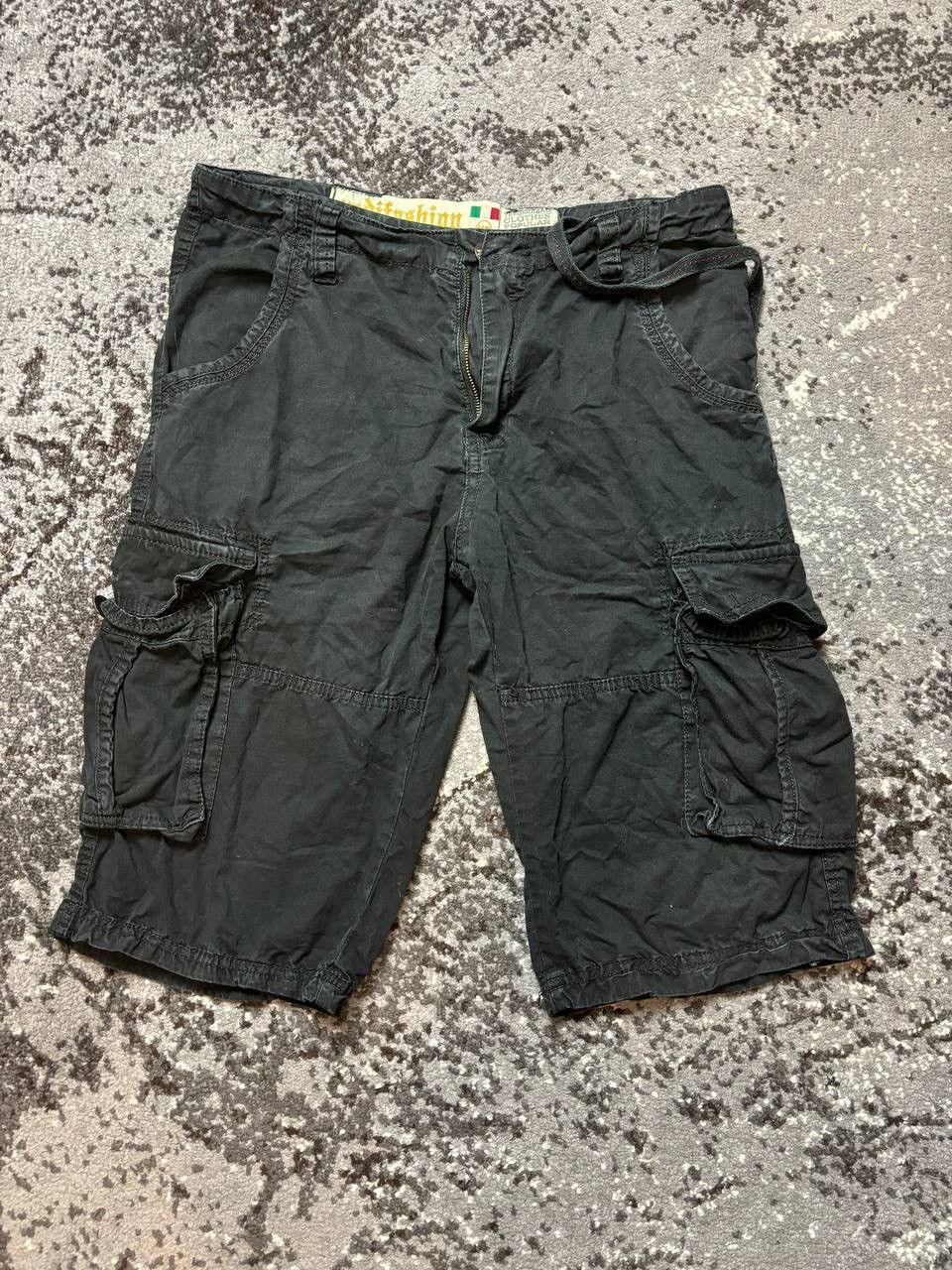 Japanese Brand × Vintage Vintage Y2K Yedifashoin Cargo Faded Shorts Size US 31 - 1 Thumbnail