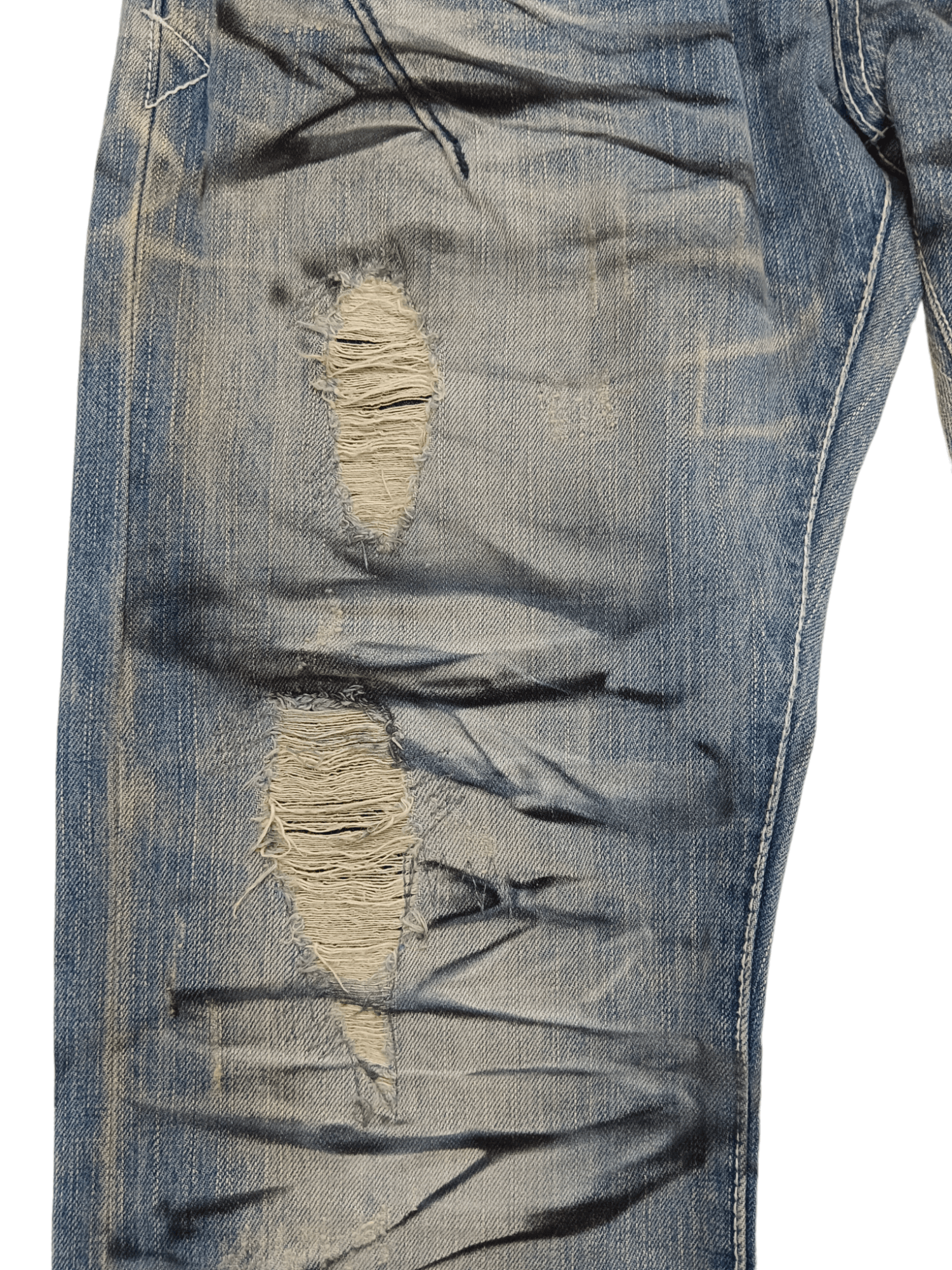 If Six Was Nine × Japanese Brand Neutral Infinity Clawmark Seditionaries Distressed Denim Size US 29 - 8 Thumbnail