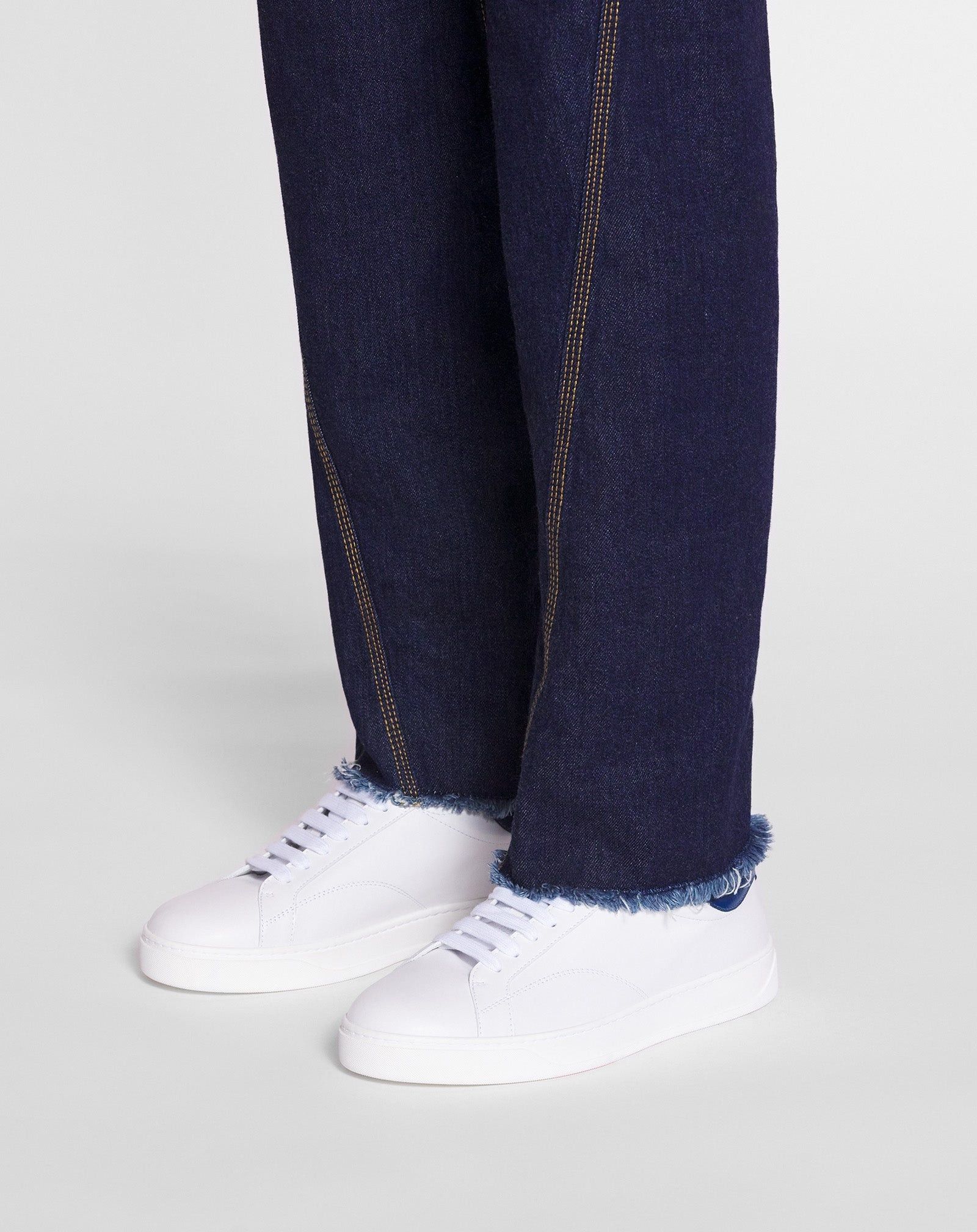 Lanvin o1w1db10225 Low-Top Sneakers in White/Blue Size US 10 / EU 43 - 6 Thumbnail