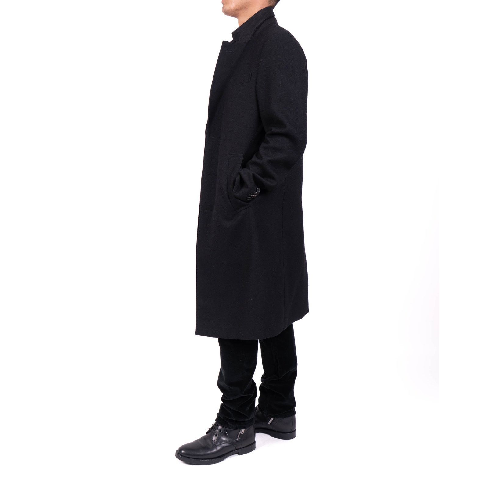 Berluti FW17 Classic 3 Button Coat in Black Wool Size US M / EU 48-50 / 2 - 6 Thumbnail
