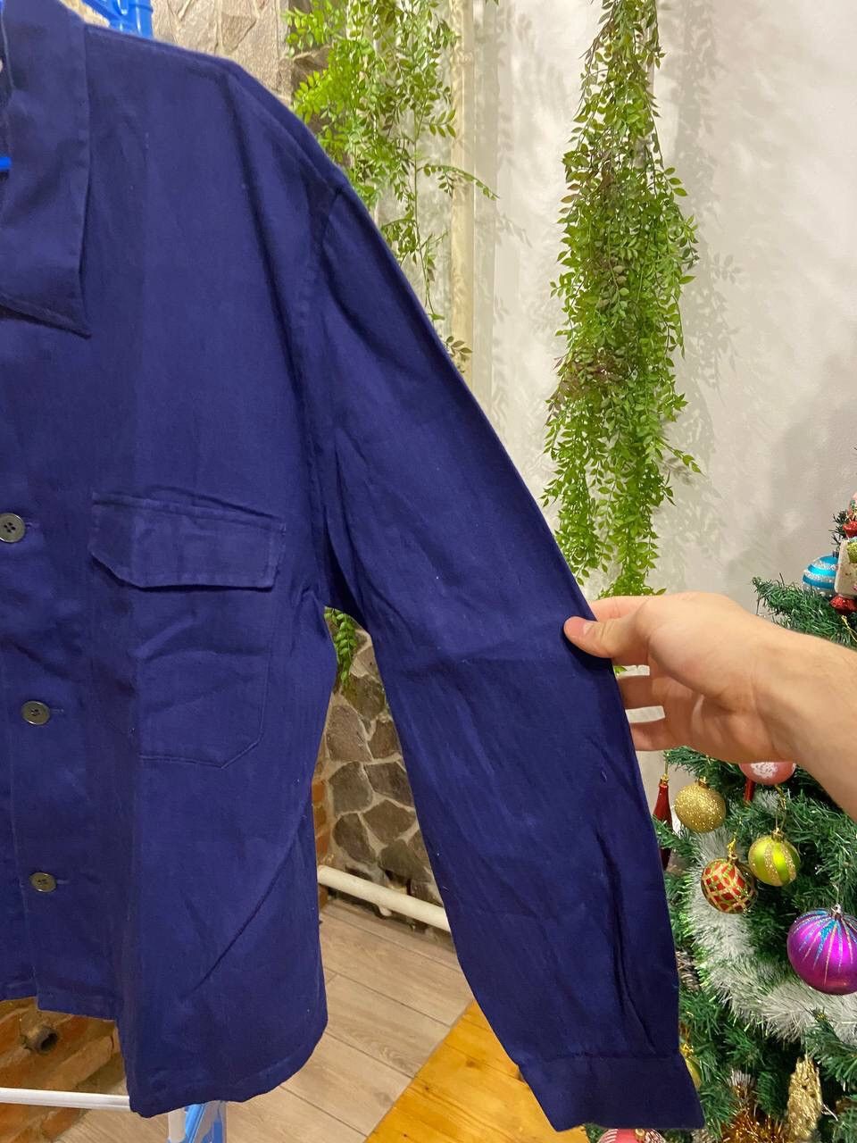 Vintage Vintage Franch Adult Workwear Blue Pockets Jacket Size 54 Size US L / EU 52-54 / 3 - 7 Thumbnail