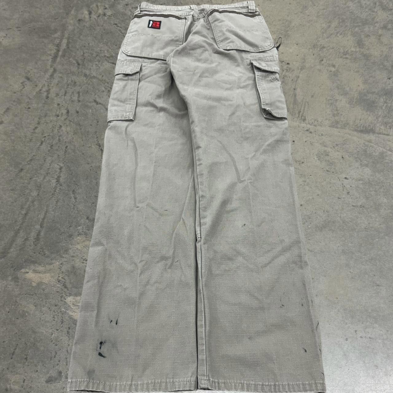 Vintage × Wrangler Vintage Y2K Wrangler Riggs Distressed Canvas Carpenter Pants Size US 30 / EU 46 - 1 Thumbnail