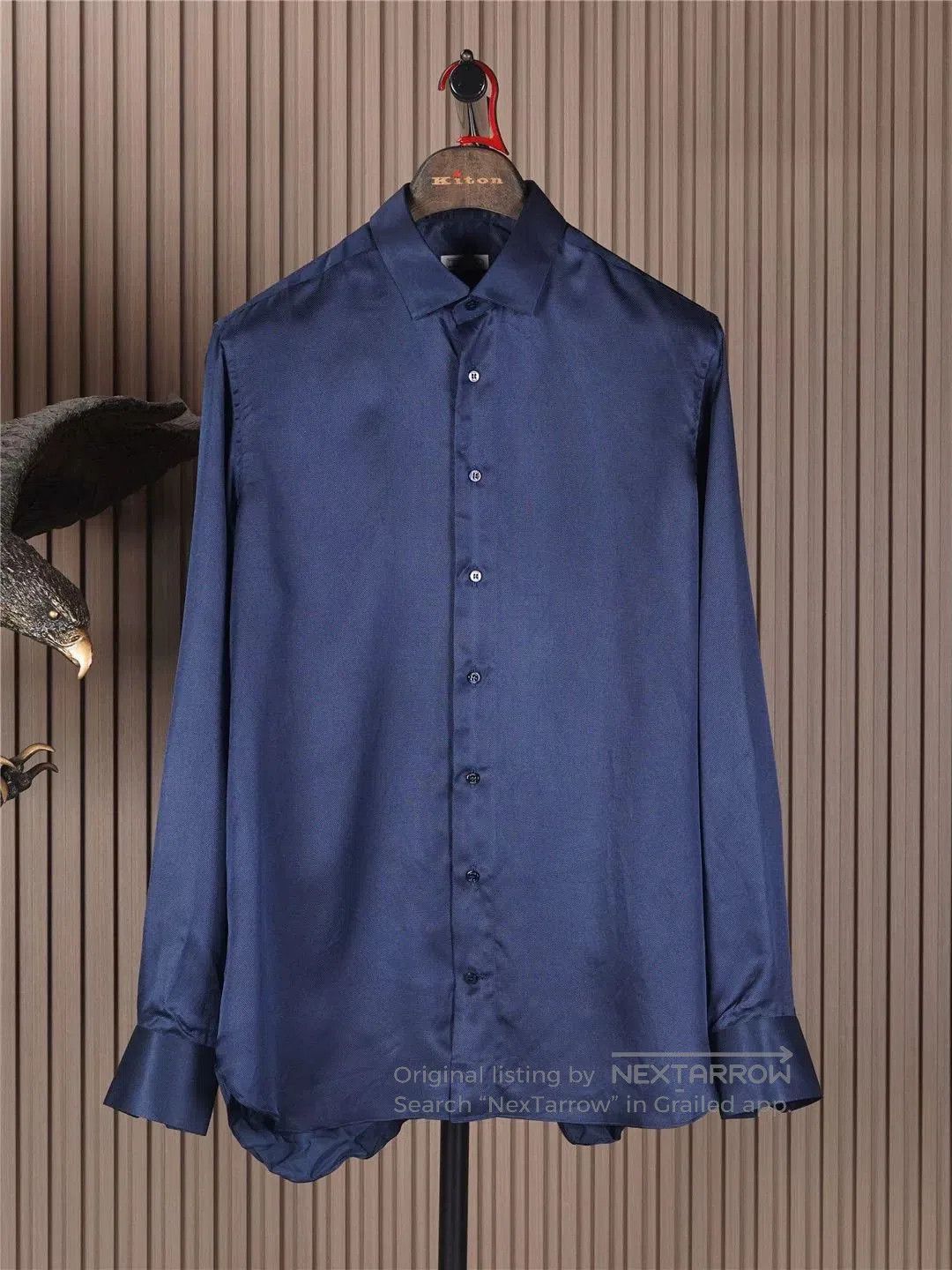 Zilli Navy Silk Shirt by Zilli. Size US M / EU 48-50 / 2 - 1 Thumbnail