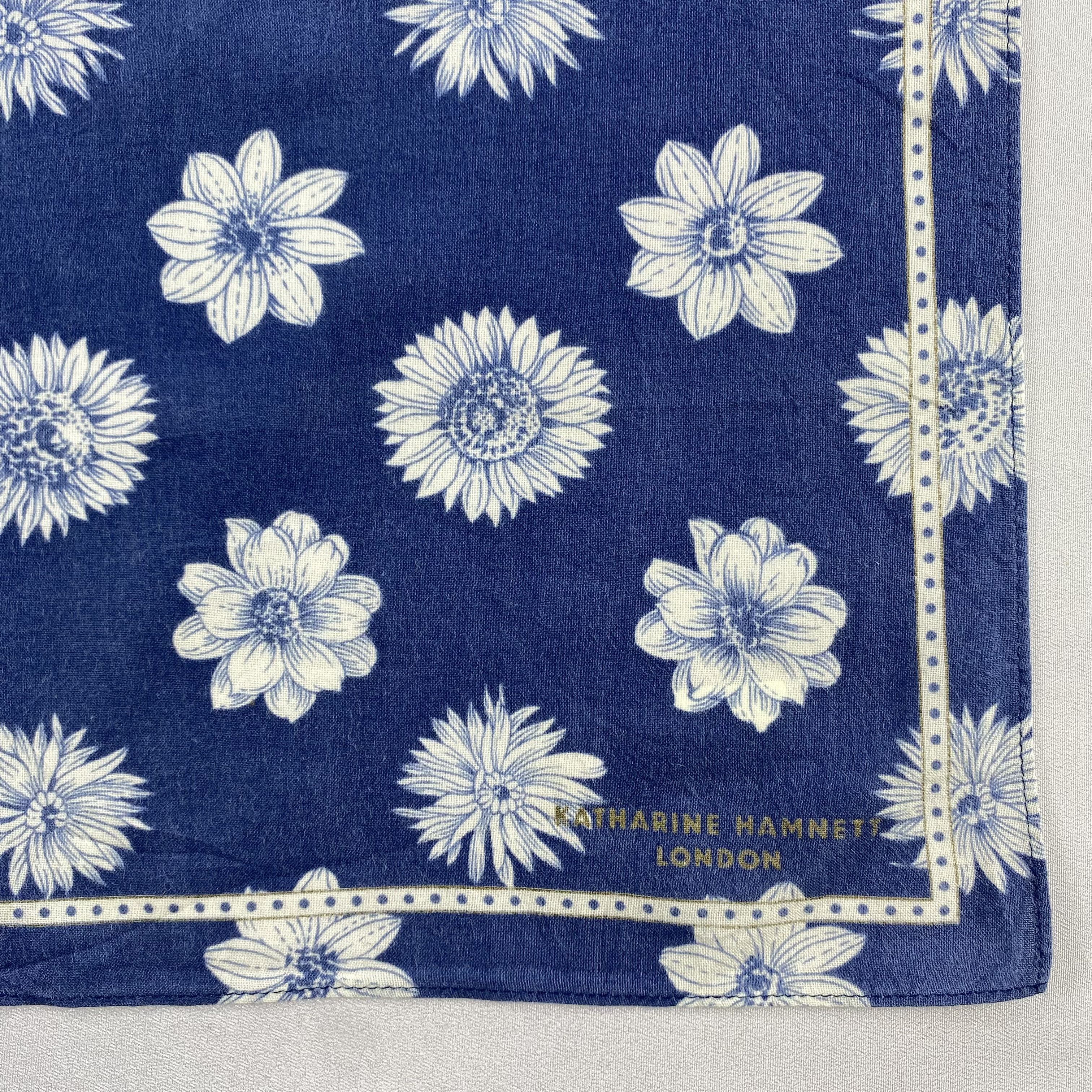 Katharine Hamnett London × Vintage Katharine Hamnett Bandana/ Handkerchief / Neckerchief-P941 Size ONE SIZE - 3 Thumbnail