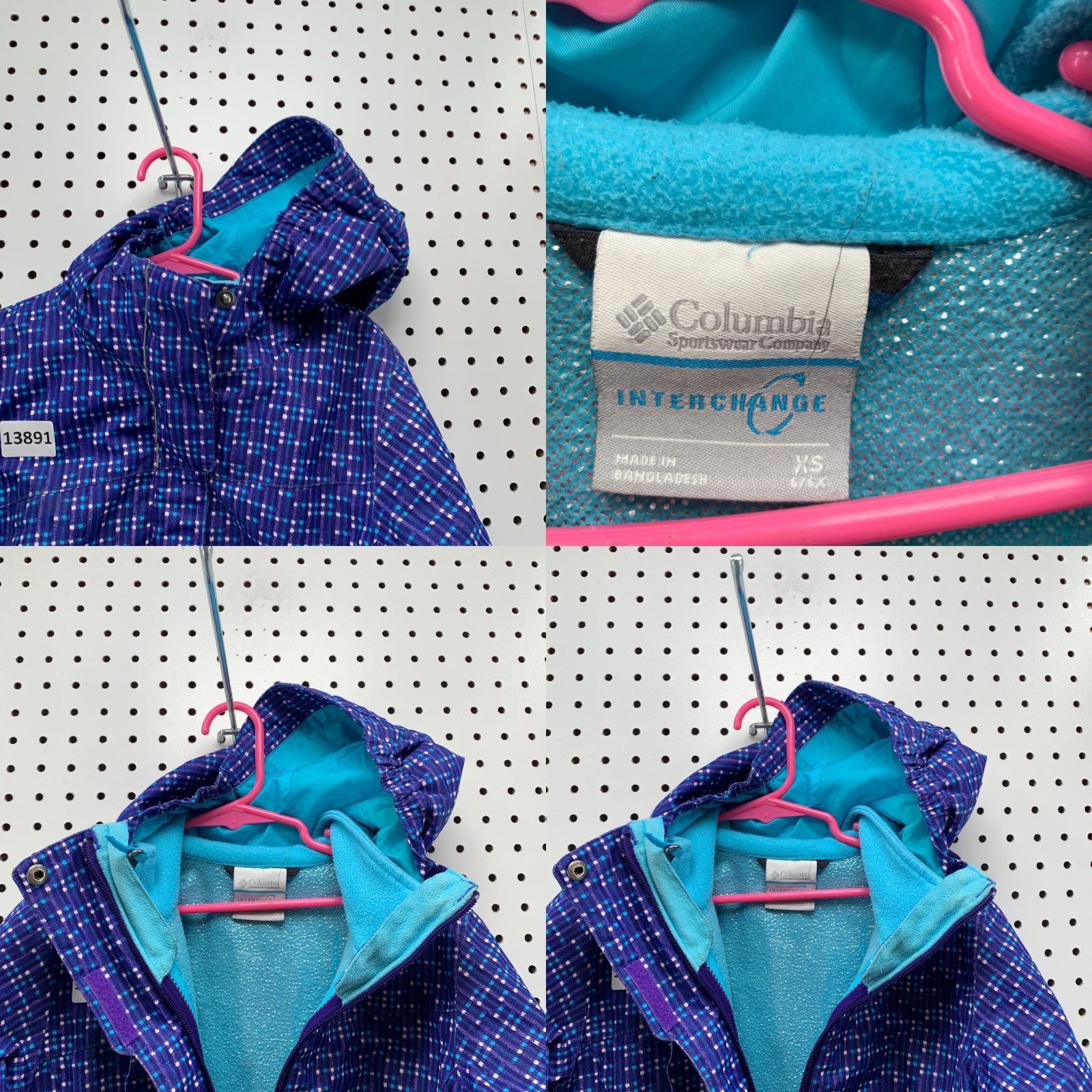 Vintage Columbia Fleece Jacket Women's XS Blue Purple Full Zip Pockets Pattern Mid-Length Outdoor Activewear Jacket Womens XS Columbia Fleece Jacket Size XS / US 0-2 / IT 36-38 - 8 Thumbnail