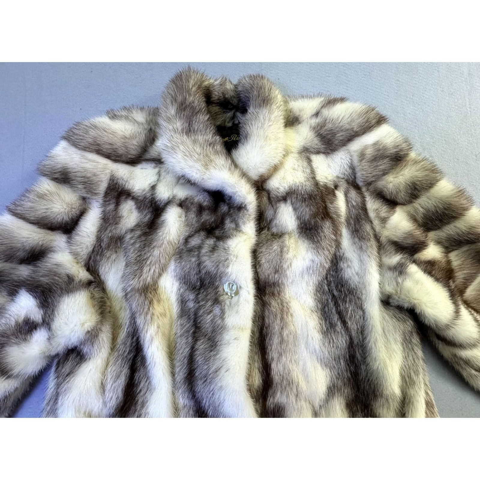 Vintage VINTAGE Ben-Ric Overcoat Womens Large Gray Striped Lined Size L / US 10 / IT 46 - 5 Thumbnail