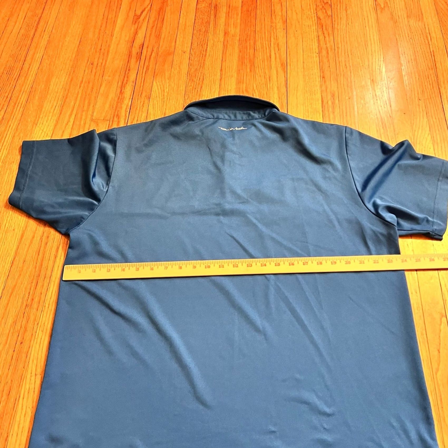 TravisMathew Travis Mathew Shirt Mens XL Blue Polo Stripe Performance Golf Size US XL / EU 56 / 4 - 5 Thumbnail