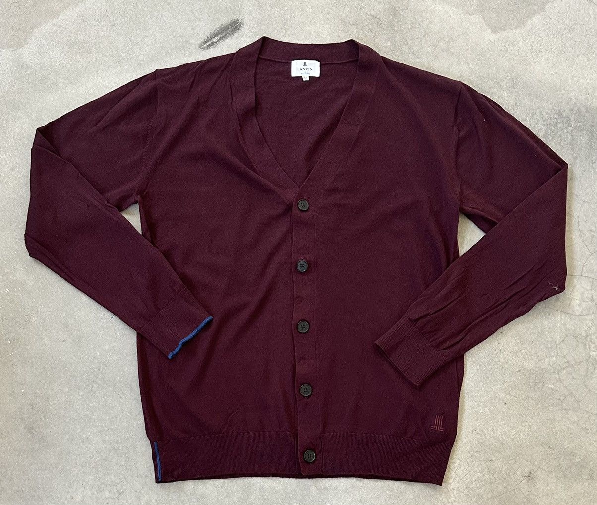 Lanvin VINTAGE LANVIN CARDIGAN BITONE Size US L / EU 52-54 / 3 - 1 Thumbnail