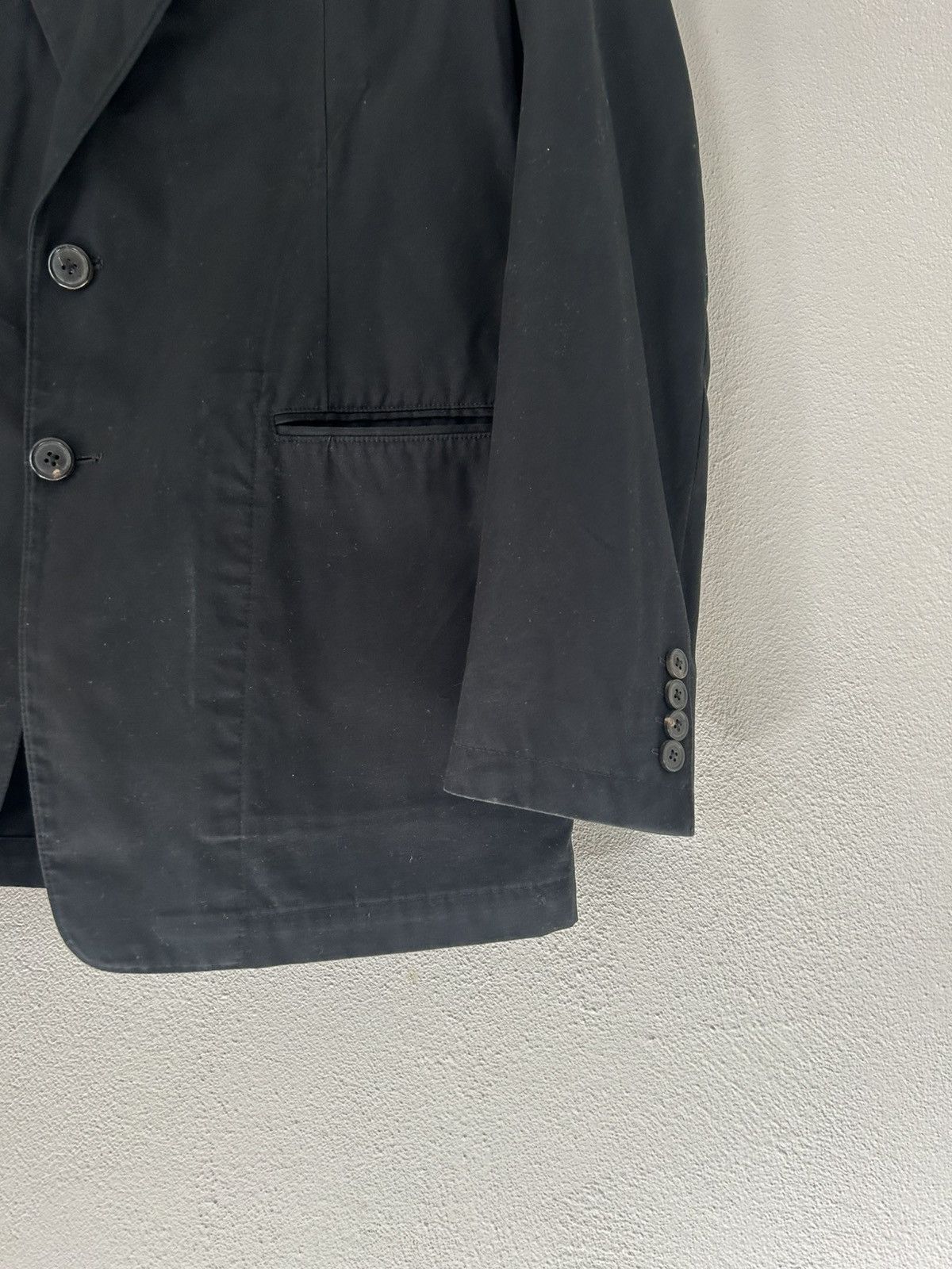 Dries Van Noten Dries Van Noten Oversized Black Cotton Blazer Size US M / EU 48-50 / 2 - 7 Thumbnail