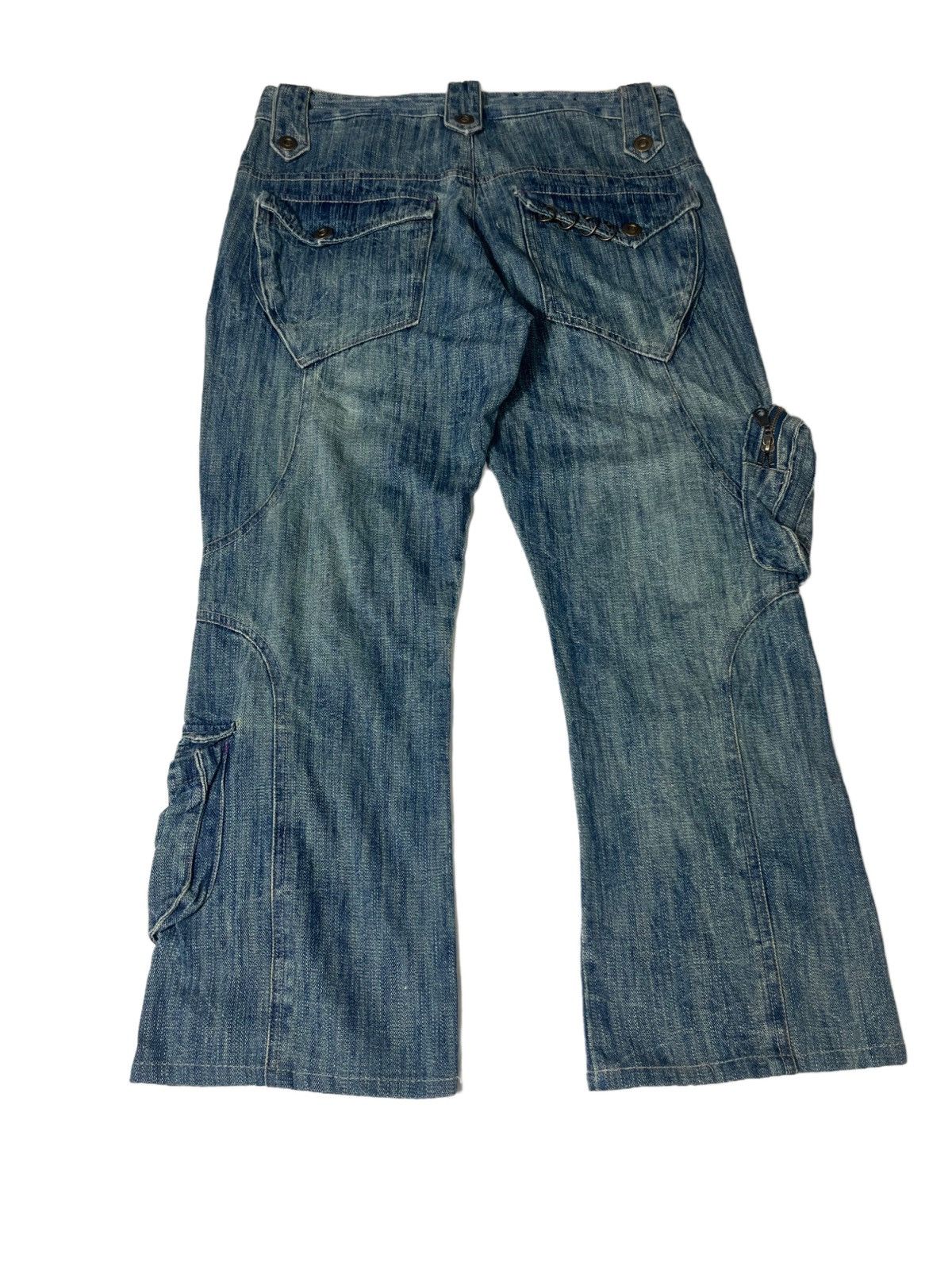 If Six Was Nine × Le Grande Bleu (L.G.B.) Trixy Tactical Pocket Jeans Rare Denim Size US 32 / EU 48 - 2 Thumbnail