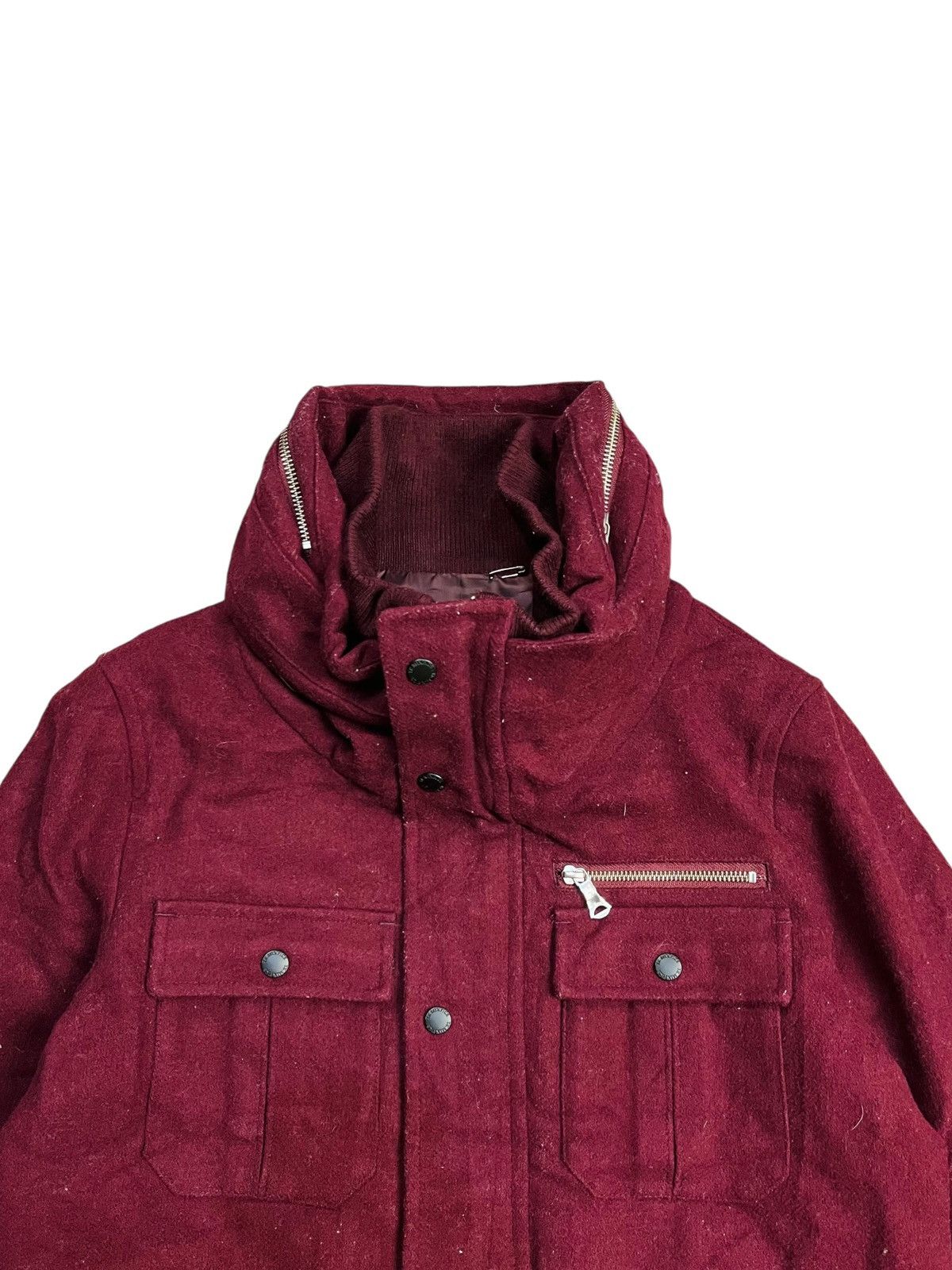 Takeo Kikuchi 2000s Takeo Kikuchi - Red Blood Wool Bono Cargo Jacket Size US L / EU 52-54 / 3 - 6 Thumbnail