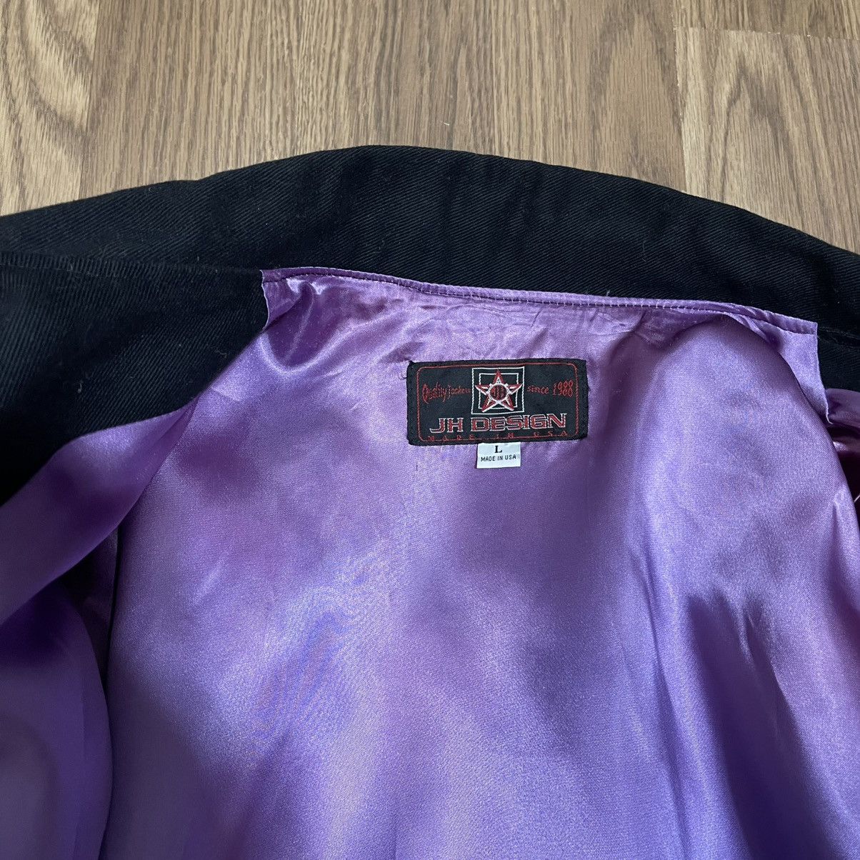 JH Design Vintage Y2K JH DESIGN NASCAR BLACK bomber RACING jacket Size US L / EU 52-54 / 3 - 11 Thumbnail