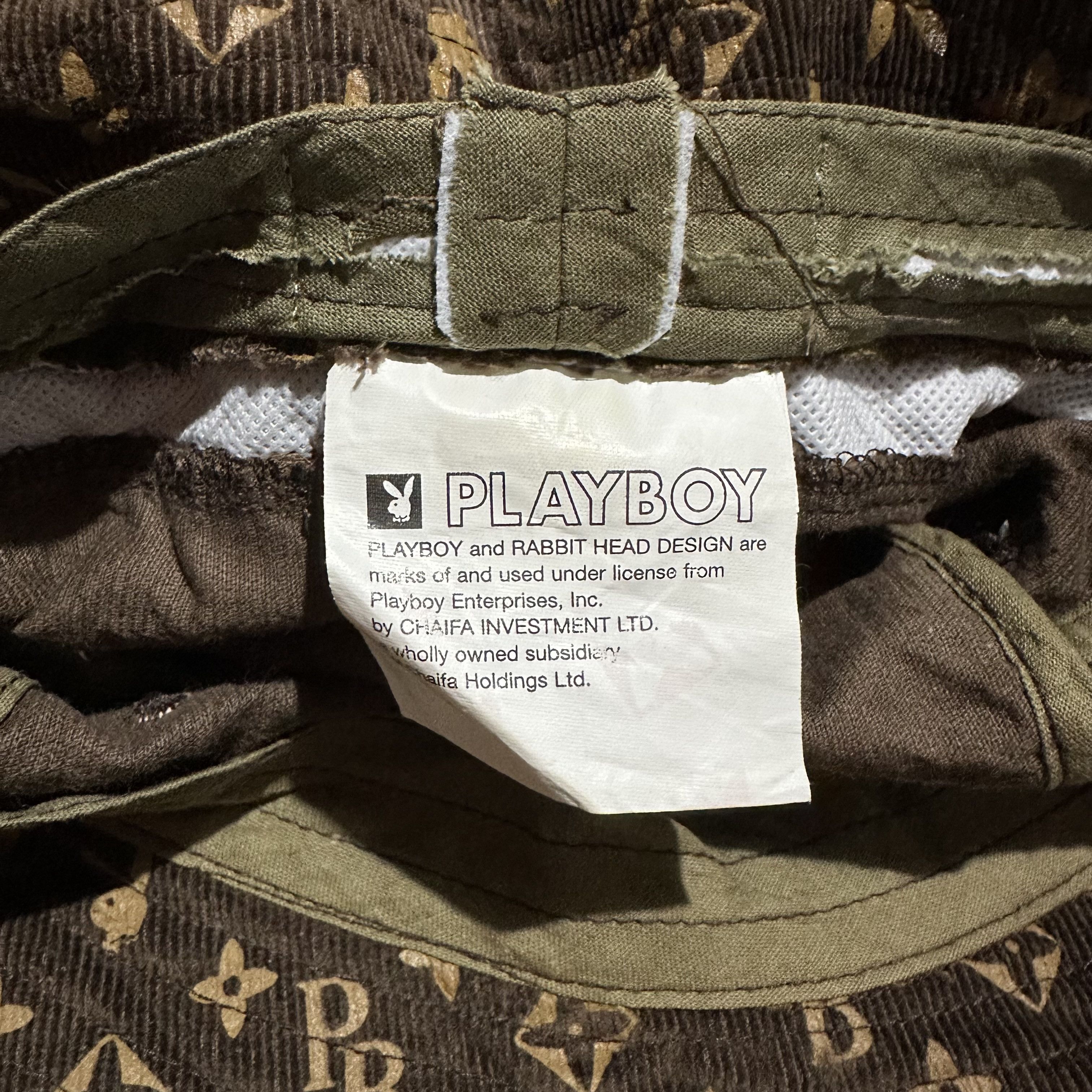 Playboy Vintage Playboy Louis Vuitton Corduroy Bucket Hat Size ONE SIZE - 7 Thumbnail