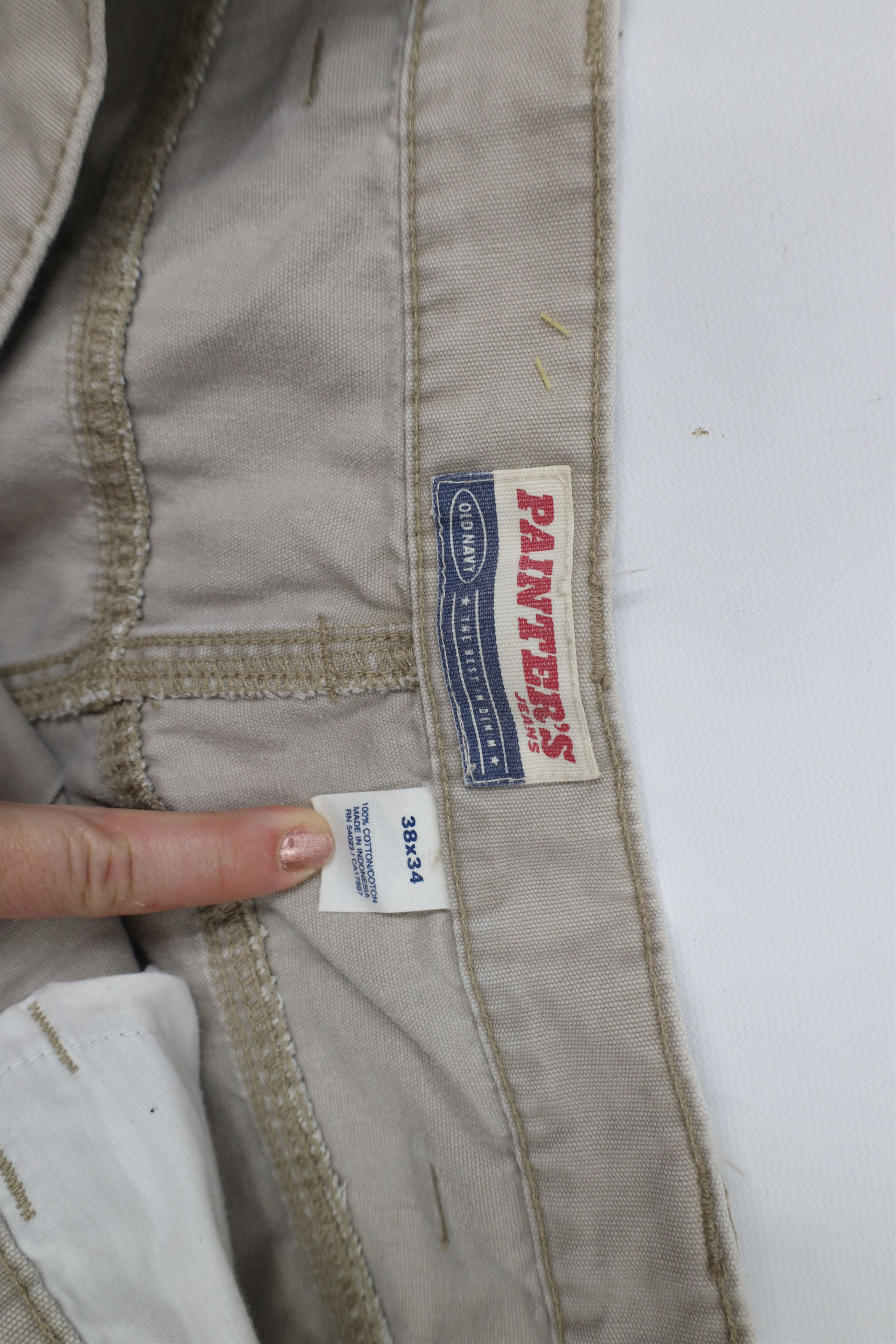 Old Navy × Vintage Vintage Y2K 2003 Old Navy Wide Leg Painters Jeans Pants Size US 38 / EU 54 - 9 Thumbnail