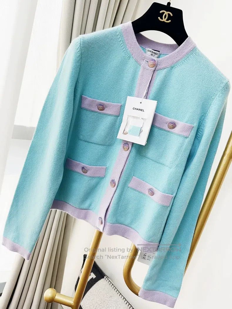 Chanel Chanel 24C early spring show lake blue four-pocket purple Size XS / US 0-2 / IT 36-38 - 4 Thumbnail