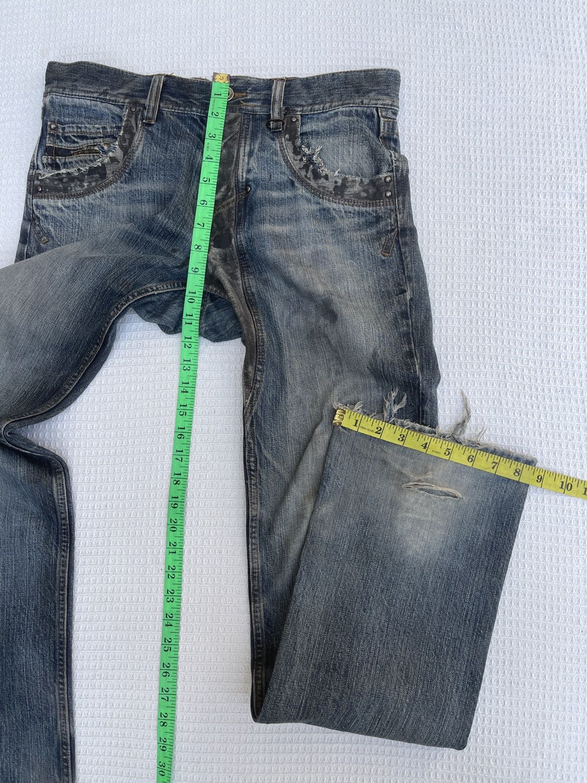 Nicole Club Last Drop🔥Rare🔥Nicole Club For Men Bootcut Distressed Jeans Size US 32 / EU 48 - 15 Thumbnail