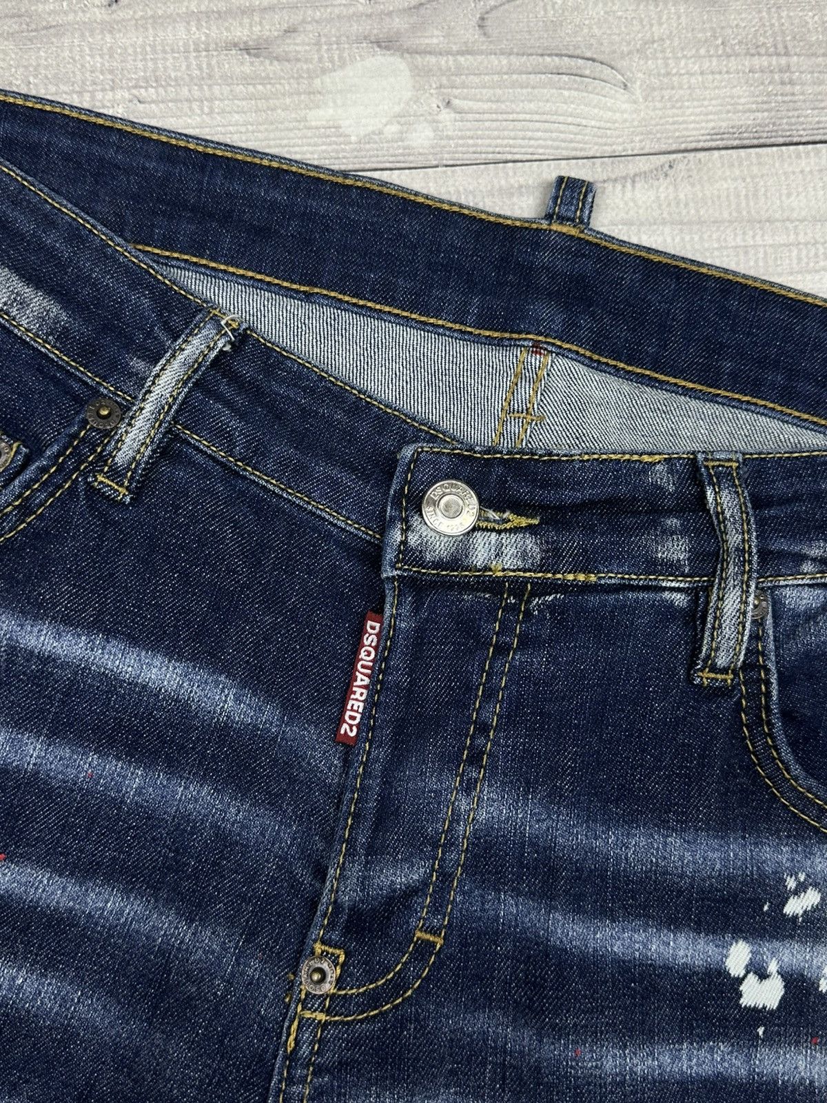 Dsquared2 Dsquared 2 Denim Shorts Size 48 ( M) With Scuffs and Paint Size US 32 / EU 48 - 4 Thumbnail