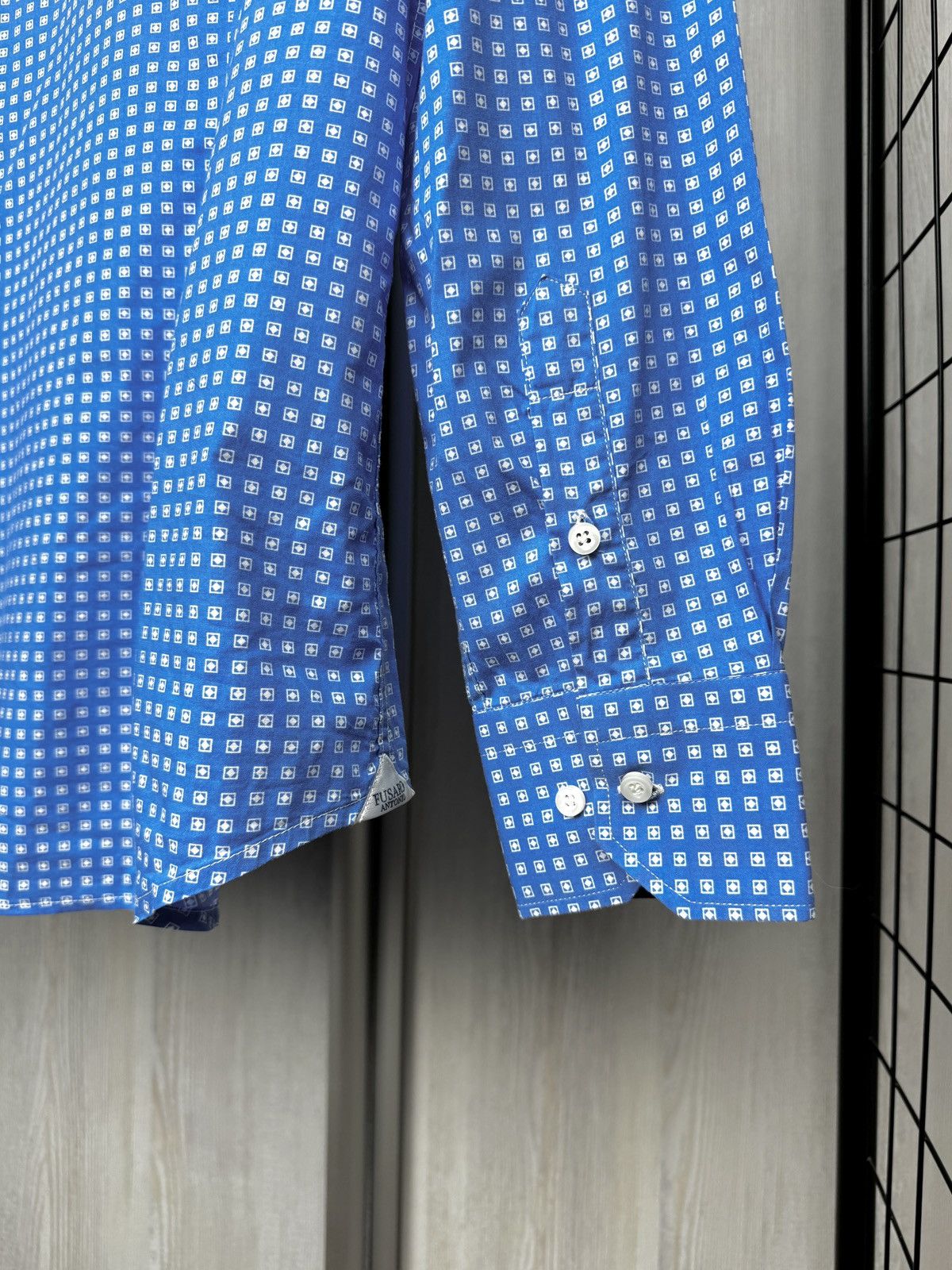 Other Antonio Fusaro Napoli Dal 1893 blue cotton patterned shirt Size US XL / EU 56 / 4 - 8 Thumbnail