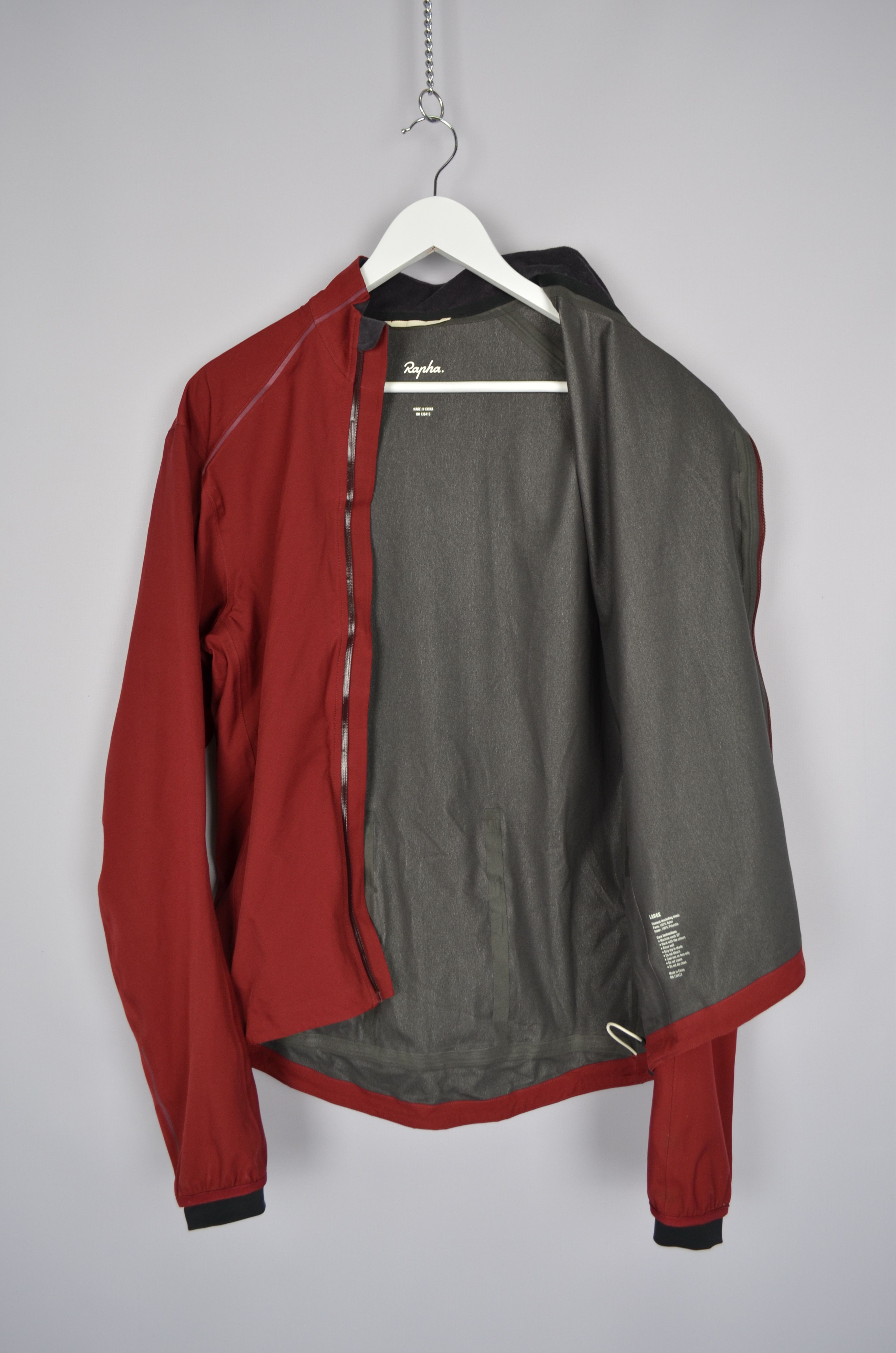 Rapha Rapha Hardshell Winter Full Zip Red Maroon Jacket Size L Size US L / EU 52-54 / 3 - 13 Thumbnail
