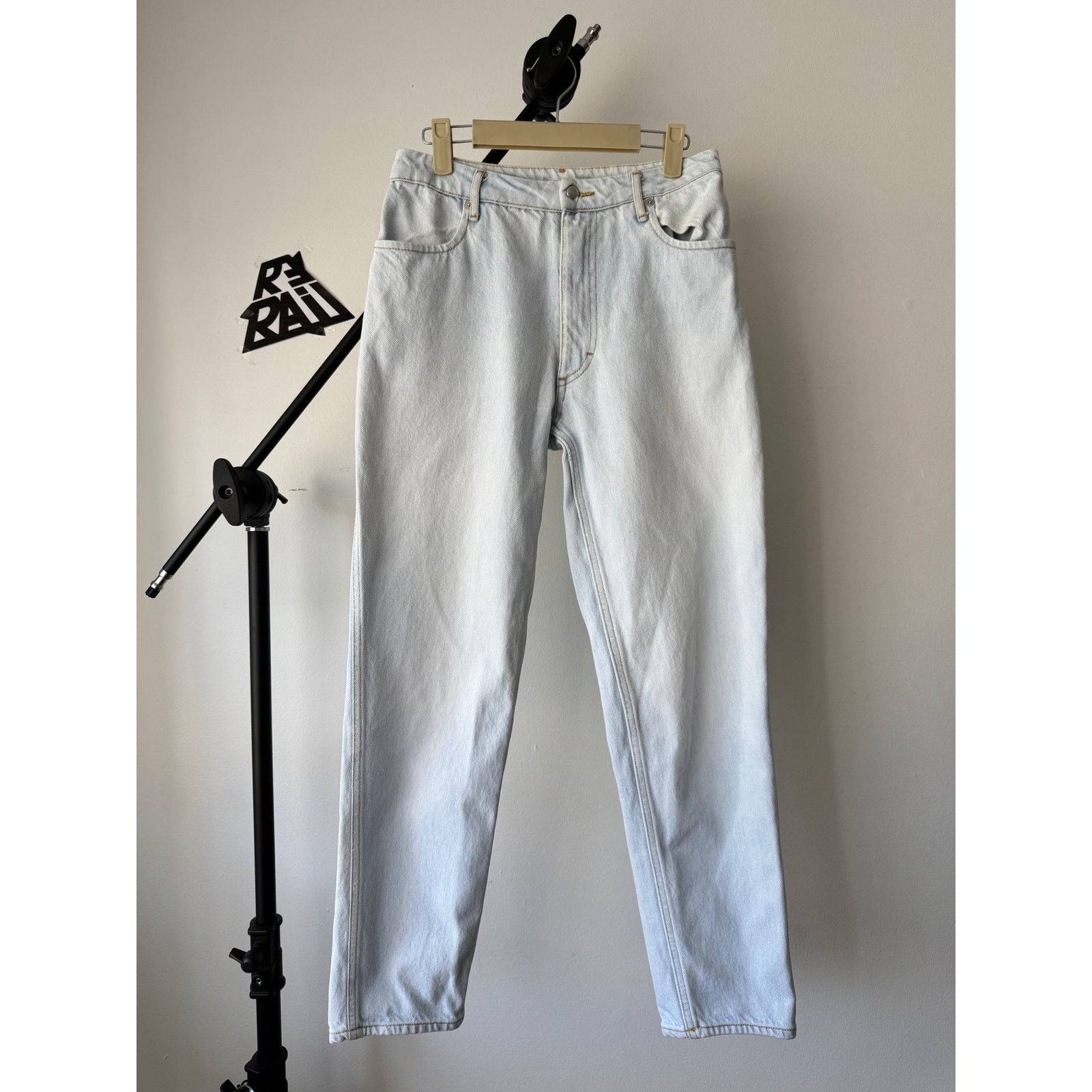 Eckhaus Latta Eckhaus Latta Deadstock Denim Jeans Ice Blue Size 27" / US 4 / IT 40 - 2 Thumbnail
