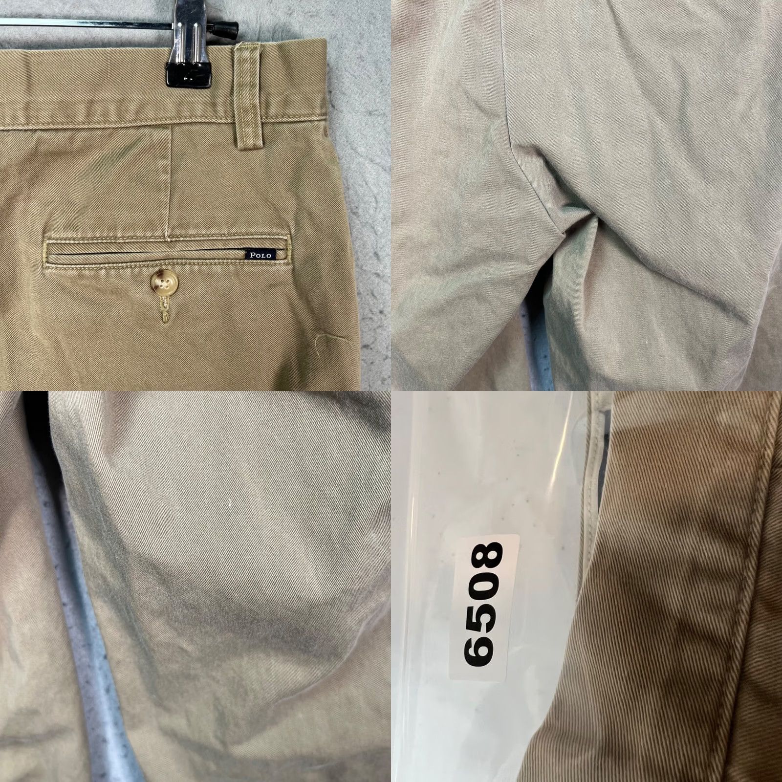 Polo Ralph Lauren Polo Ralph Lauren Mens Chino Pants 32x28 Classic Fit Khaki 100% Cotton Beige Straight Front Pockets Slit Pocket Size US XS / EU 42 / 0 - 9 Thumbnail