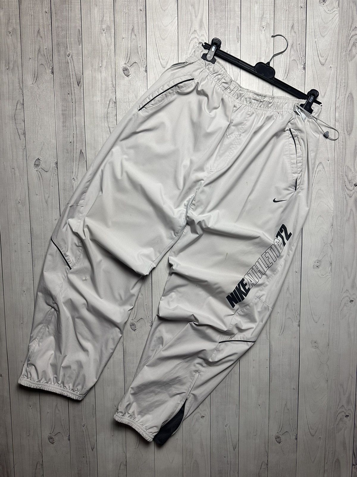 Nike × Vintage Vintage Nike soccer pants distressed size L logo Y2K rare Size US 34 / EU 50 - 1 Thumbnail
