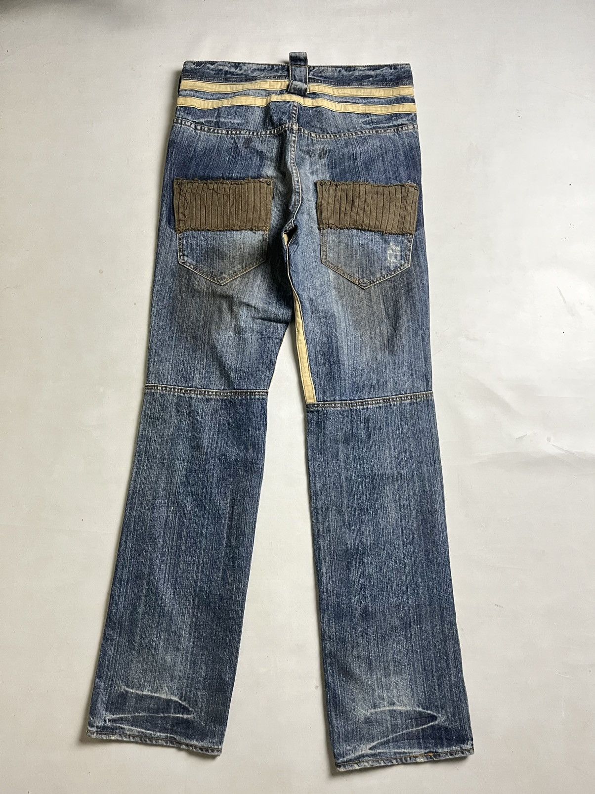 Number (N)ine 💸ACCEPT BINDING💸PPFM SS 06 Distresss Denim Size US 29 - 2 Thumbnail