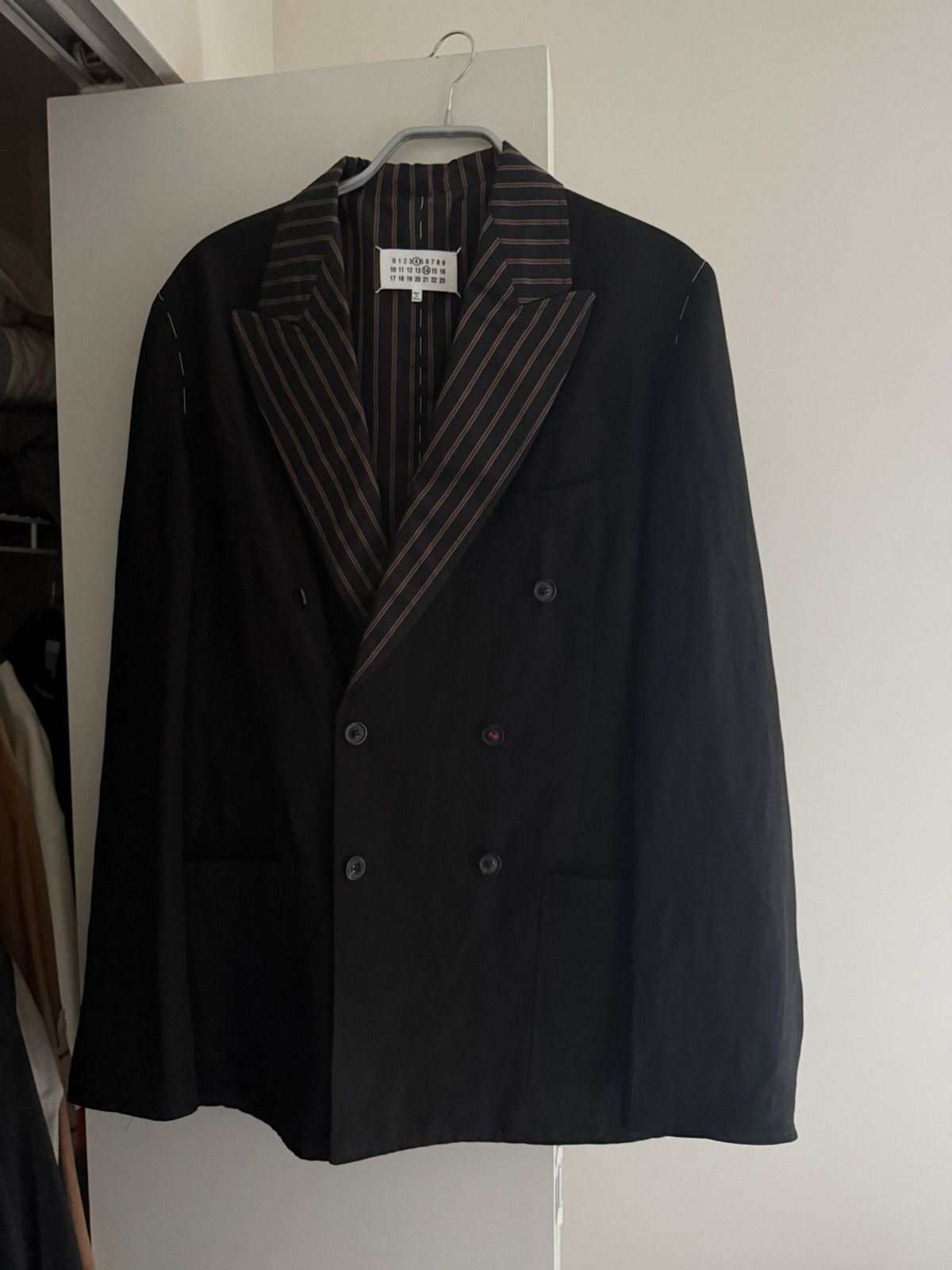 Maison Margiela Black Double-Breasted Blazer