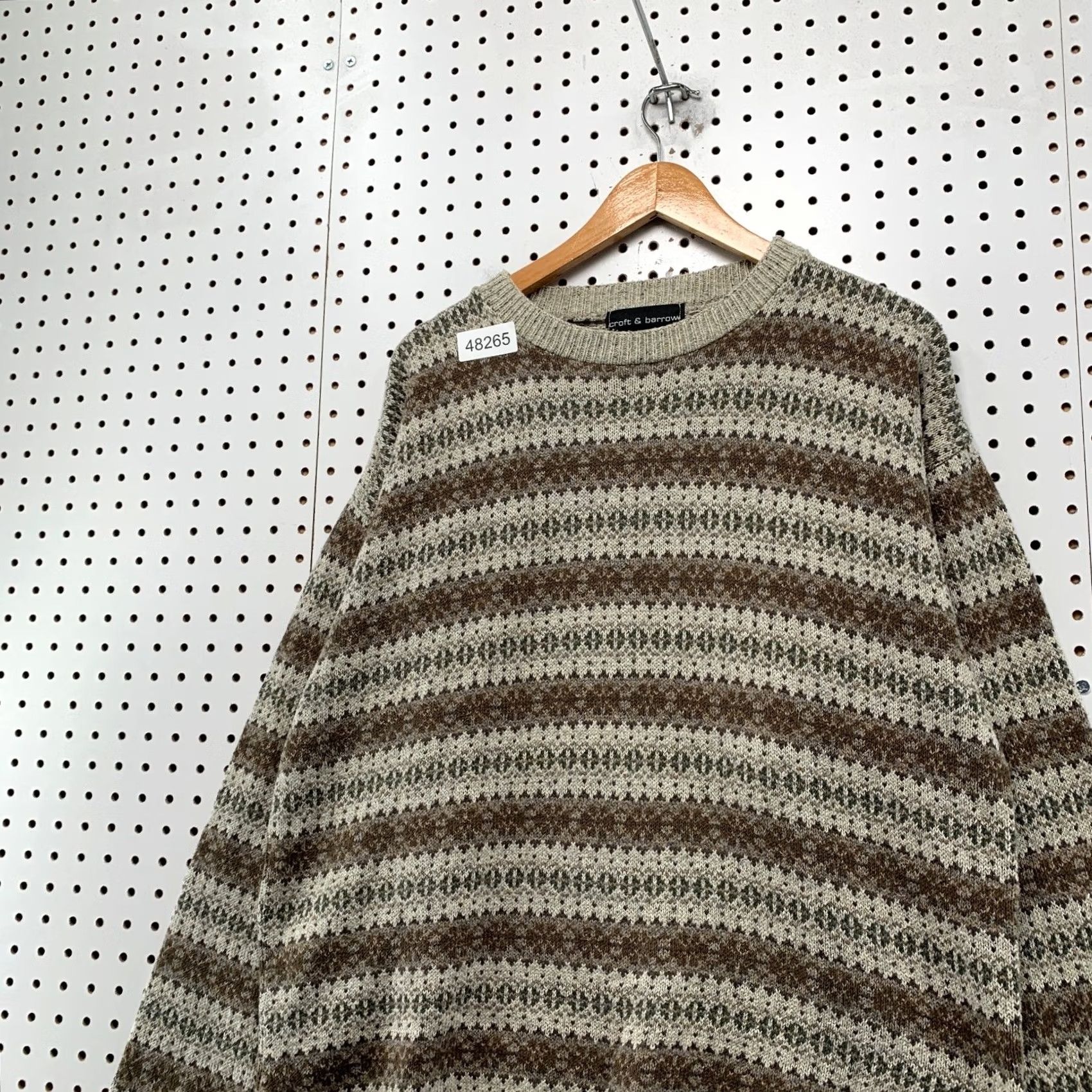 Croft & Barrow VINTAGE Croft & Barrow 3d Knit Sweater Mens XL Brown Striped Grandpa Dad USA Shirt Mens XL Brown Striped Pullover Knit Crew Neck Vintage Enthusiast Size US XL / EU 56 / 4 - 6 Thumbnail
