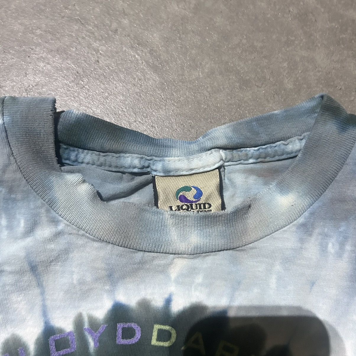 Pink Floyd Pink floyd liquid blue tie dye band tee shirt Size US XL / EU 56 / 4 - 3 Thumbnail