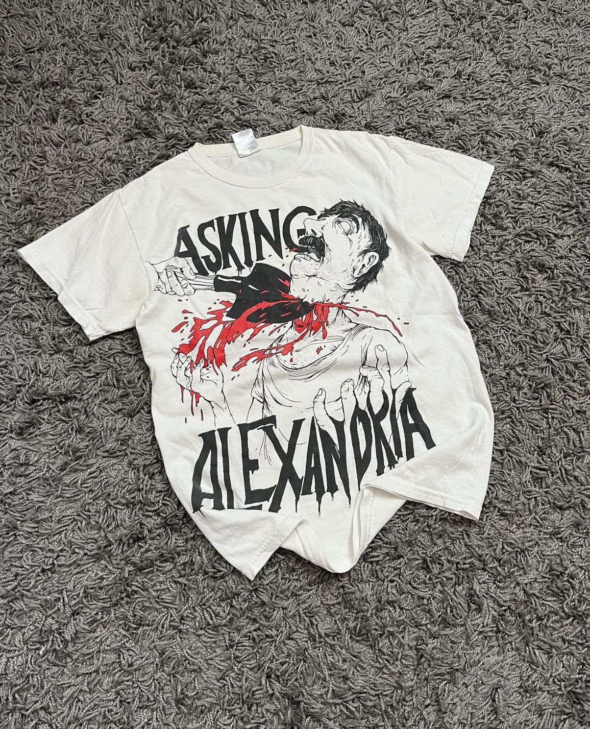 Asking Alexandria "Shovel" Graphic T-Shirt Vintage Metalcore