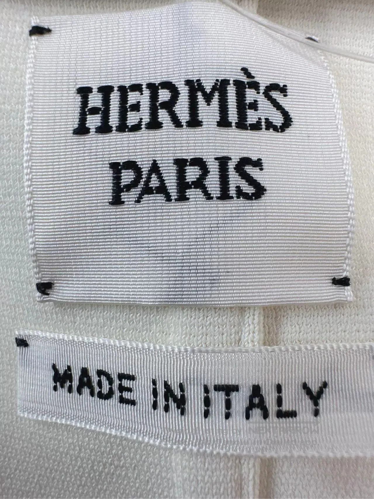Hermes Hermes White Zip-Front Jacket. Size US S / EU 44-46 / 1 - 6 Thumbnail