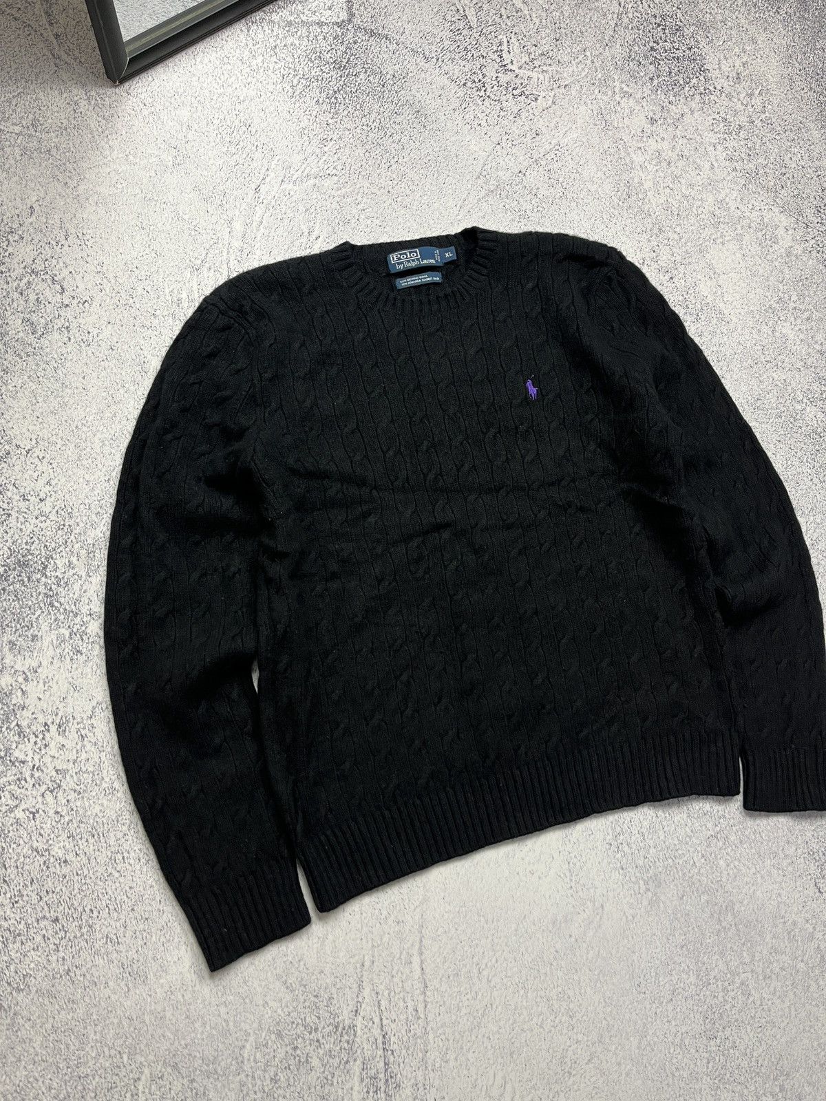 Polo Ralph Lauren Vintage 90’s Polo Ralph Lauren Wool Cable Knit Sweater Rare Size US XL / EU 56 / 4 - 3 Thumbnail