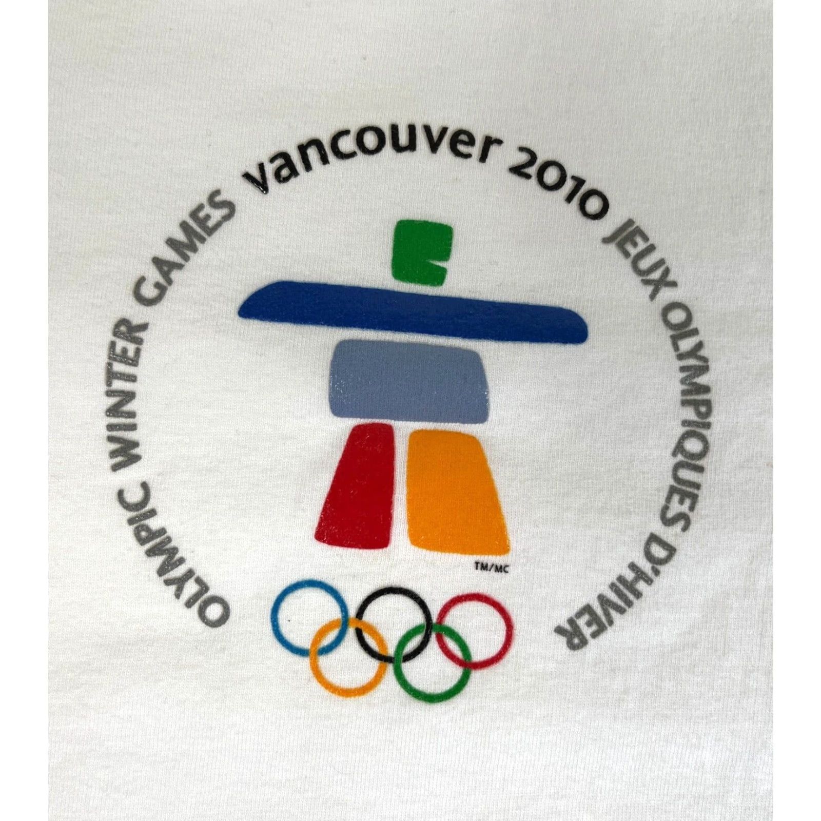 Vintage VINTAGE HBC T-Shirt Men Vancouver 2010 Olympic Winter Games White 100% Cotton Size M Size US M / EU 48-50 / 2 - 4 Thumbnail