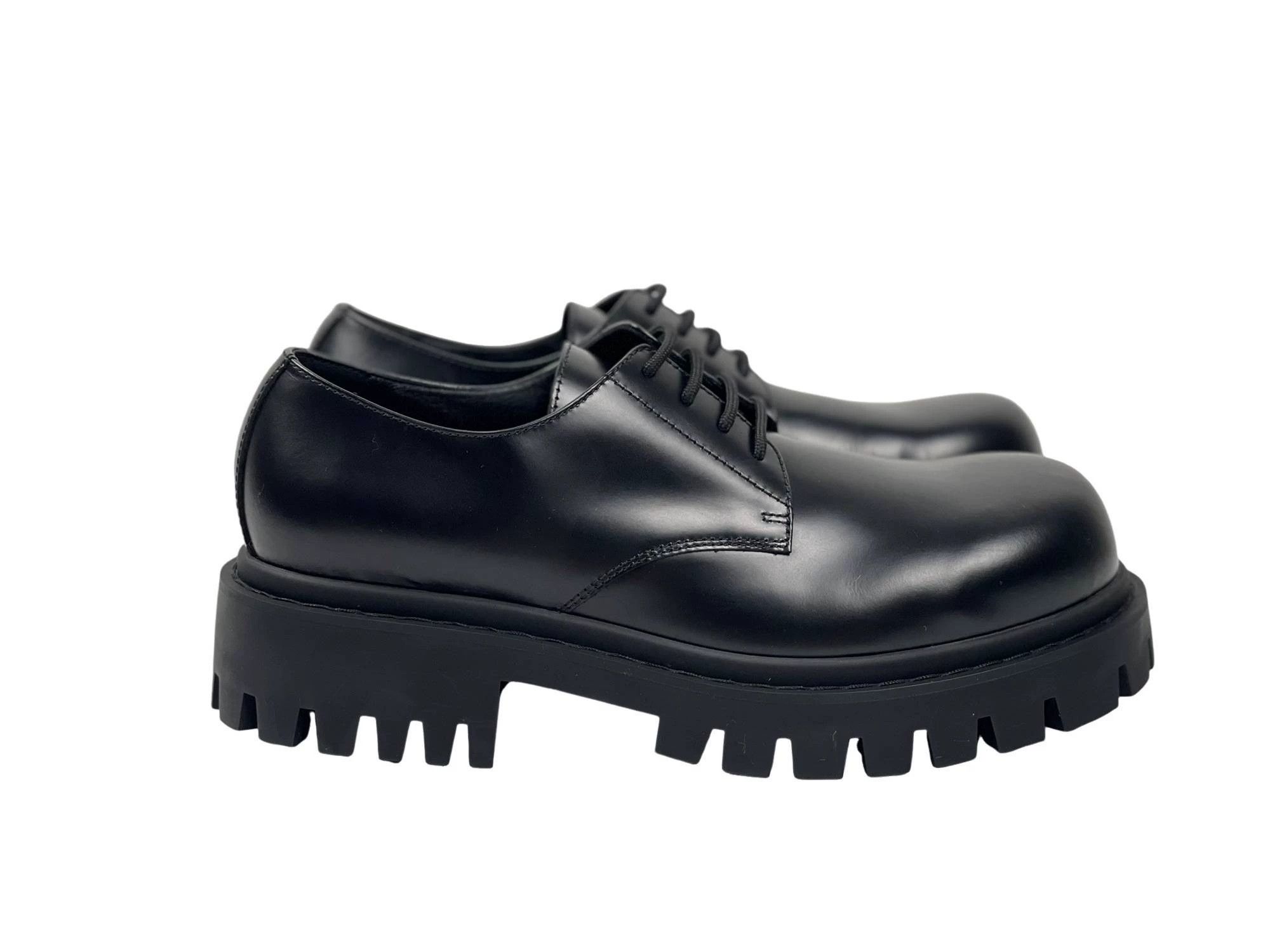Balenciaga Balenciaga Sergent Classic Round Toe Lace-Up Derby Size US 10 / EU 43 - 3 Thumbnail