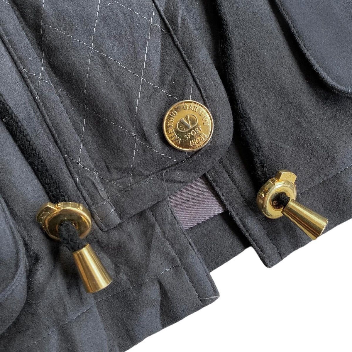 Valentino Valentino Garavani suede coat jacket dark steel grey outer Size US M / EU 48-50 / 2 - 5 Thumbnail