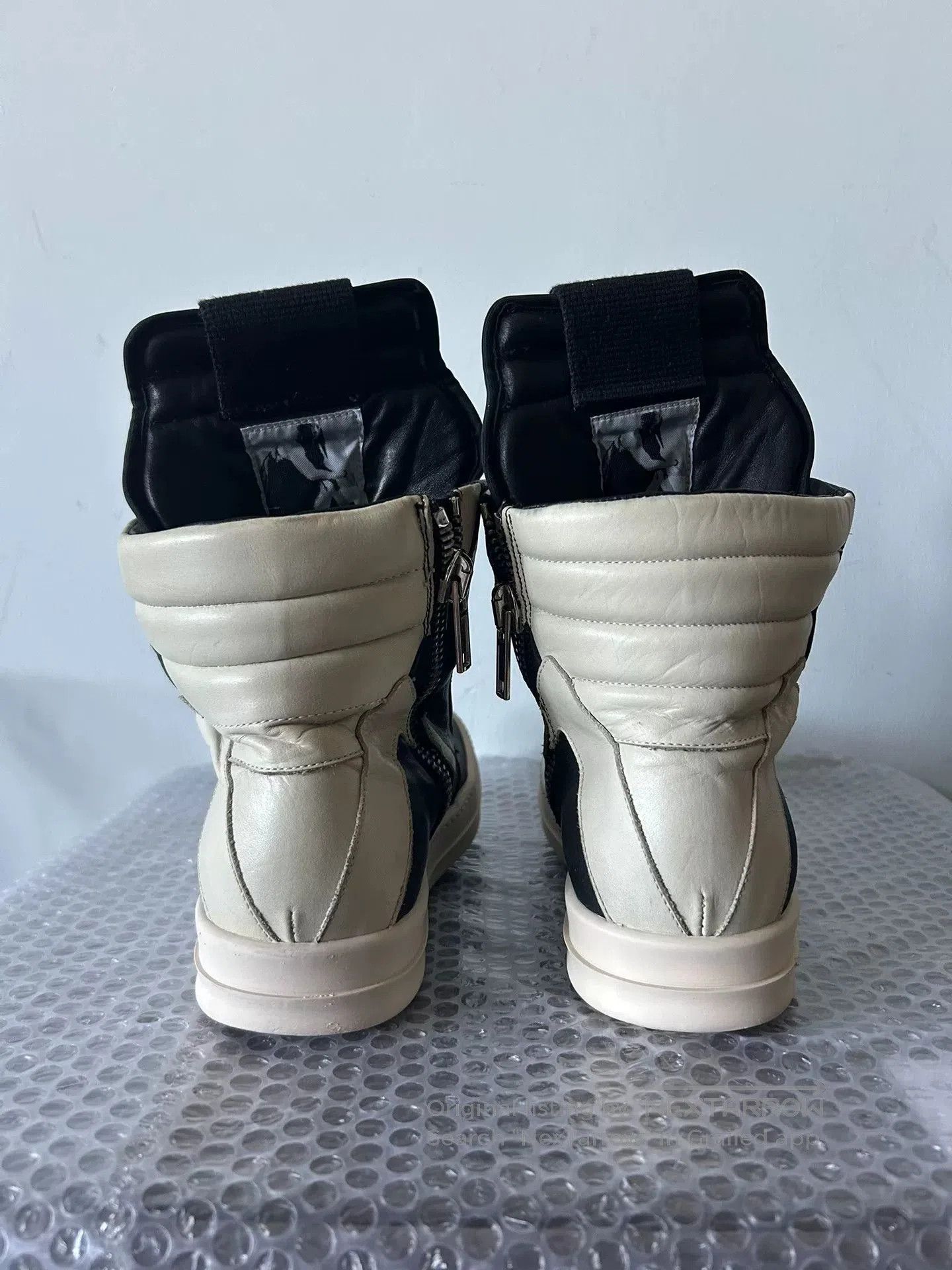 Rick Owens rick owens black leather high. Size US 6 / EU 39 - 4 Thumbnail
