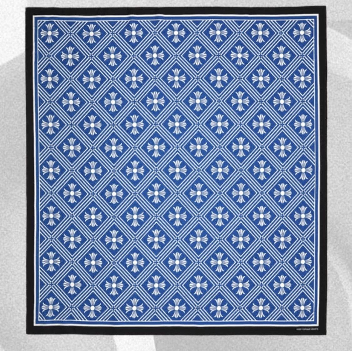 Chrome Hearts Chrome hearts “ Math plus” silk scarf Blue color Size ONE SIZE - 1 Thumbnail