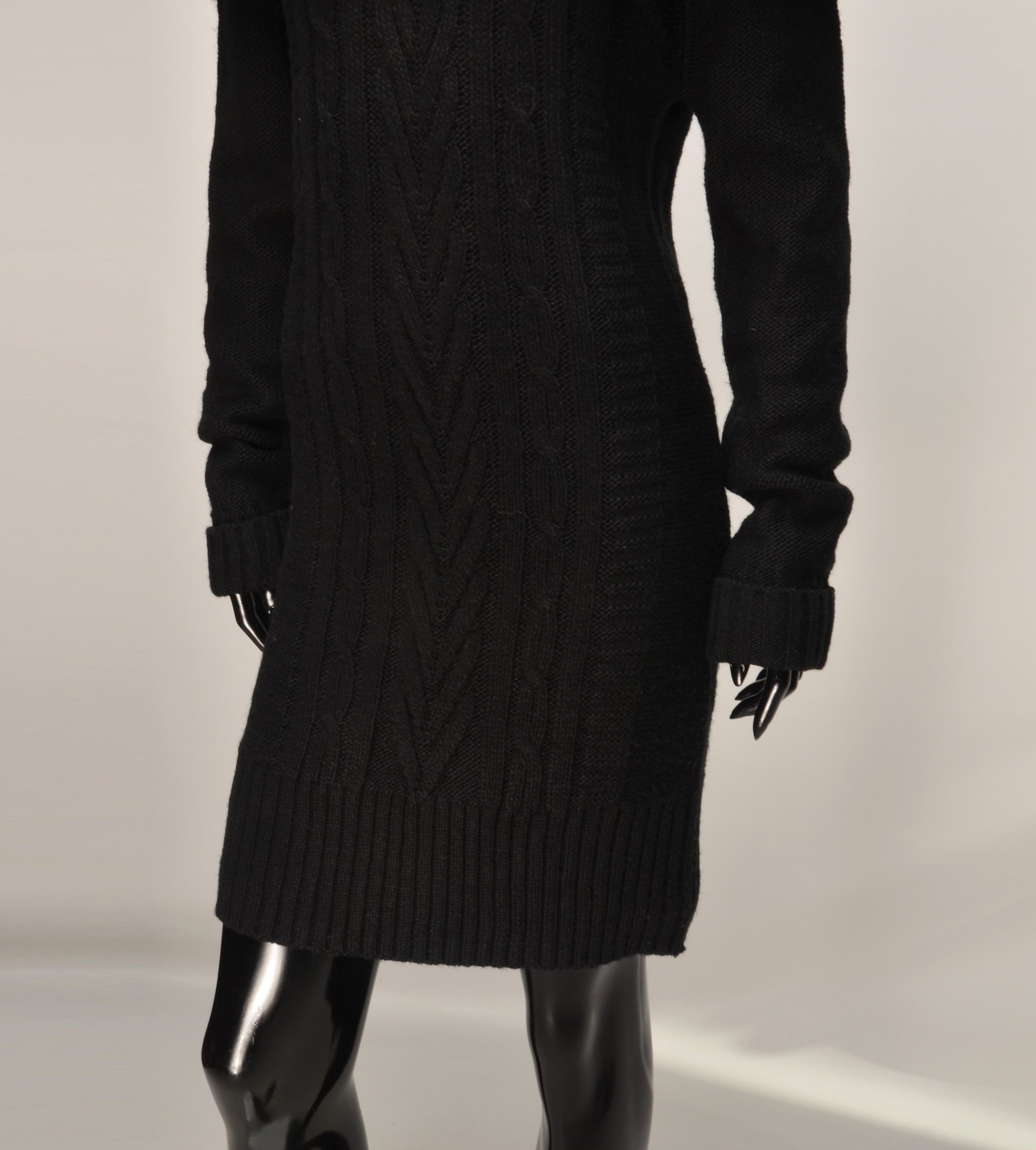 Other Jane Norman Vintage Y2K Off Shoulder Cable Knit Dress Size M / US 6-8 / IT 42-44 - 3 Thumbnail
