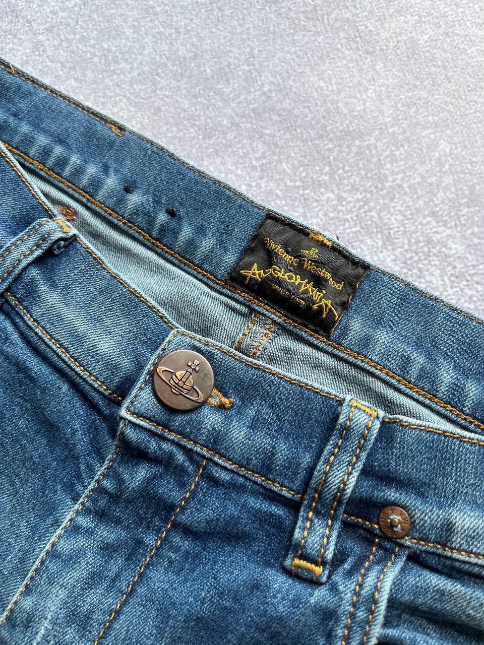Vintage × Vivienne Westwood Vintage Vivienne Westwood Saturn Orb Logo Jeans 30 Size US 30 / EU 46 - 7 Thumbnail
