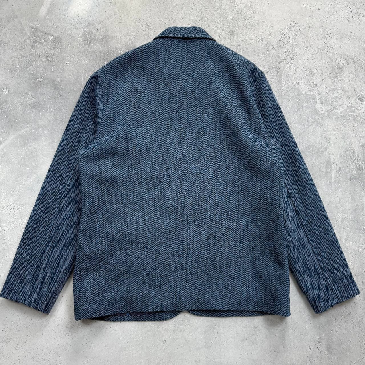 Harris Tweed Peter Christian Blue Harris Tweed Chore Jacket Size L Size US L / EU 52-54 / 3 - 3 Thumbnail