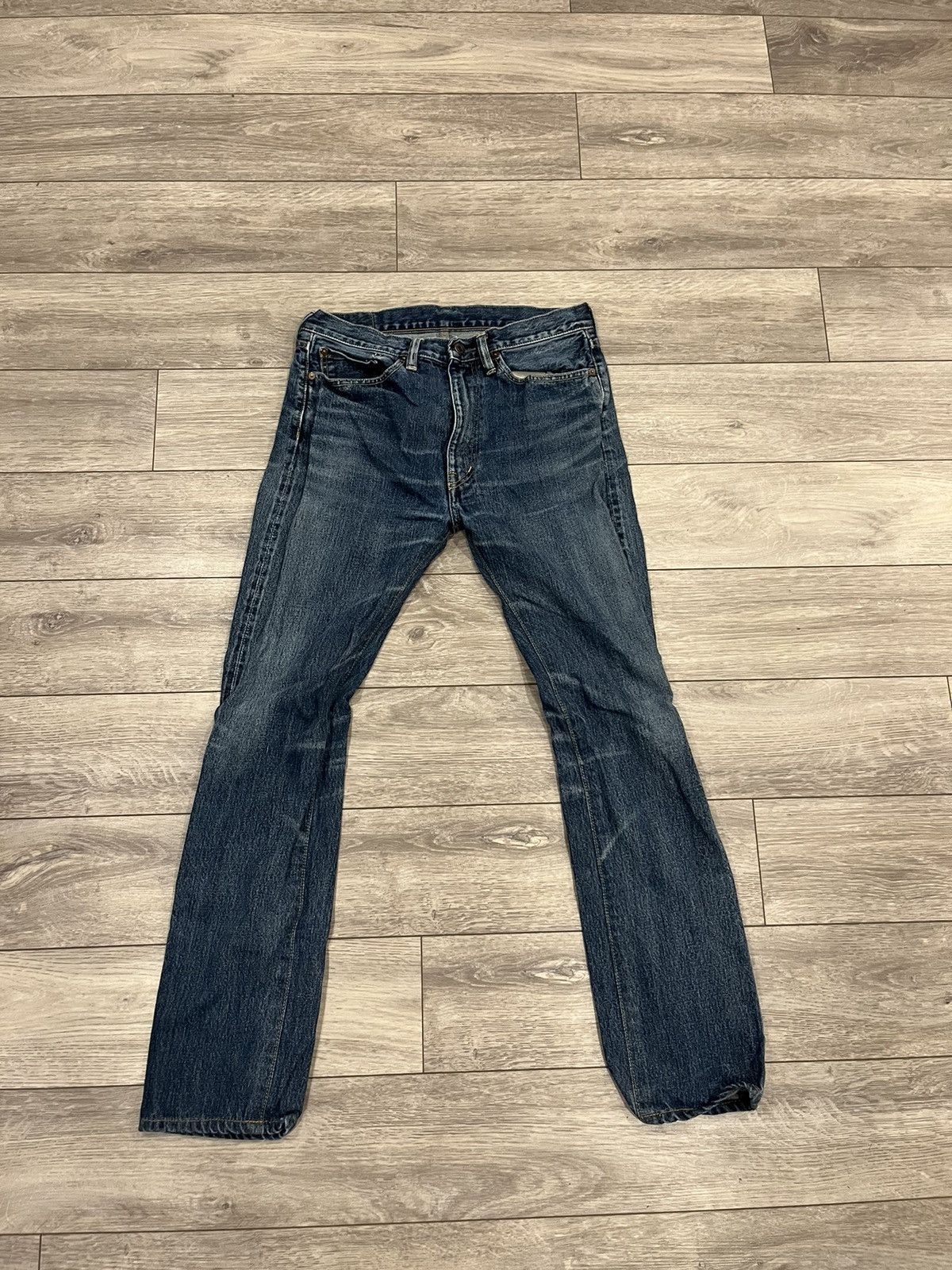 image of Kapital Straight Denims in Blue, Men's (Size 33)