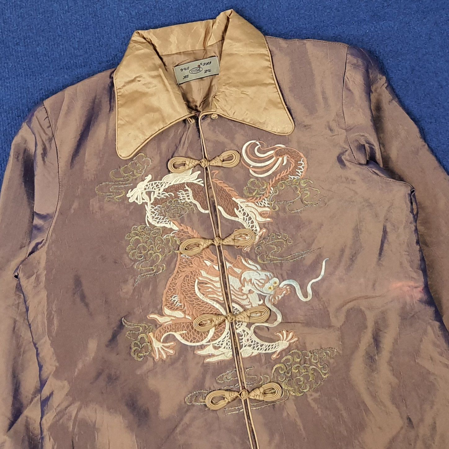 Vintage Vintage Men's Tang Suit Dragon Embroidery Chinese C254N21 Size US S / EU 44-46 / 1 - 2 Thumbnail