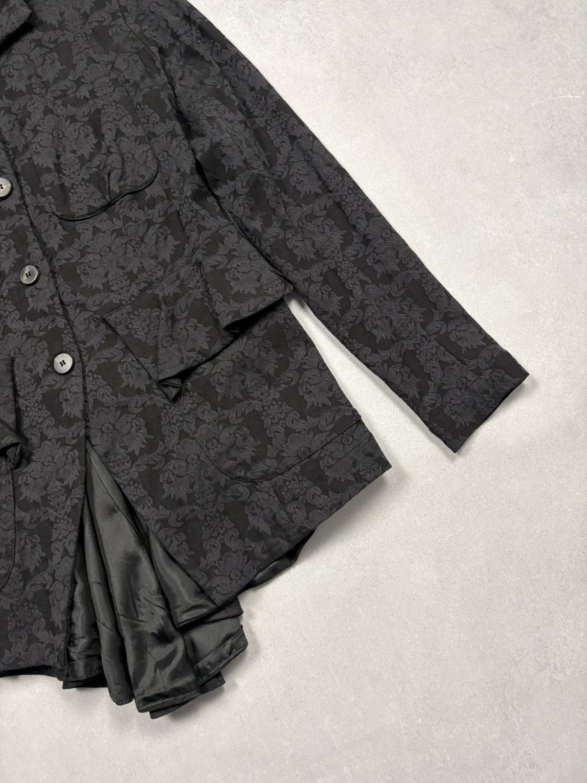 Japanese Brand Working Overtime Giovanna Guglielmi Floral Jacquard Jacket Size S / US 4 / IT 40 - 7 Thumbnail