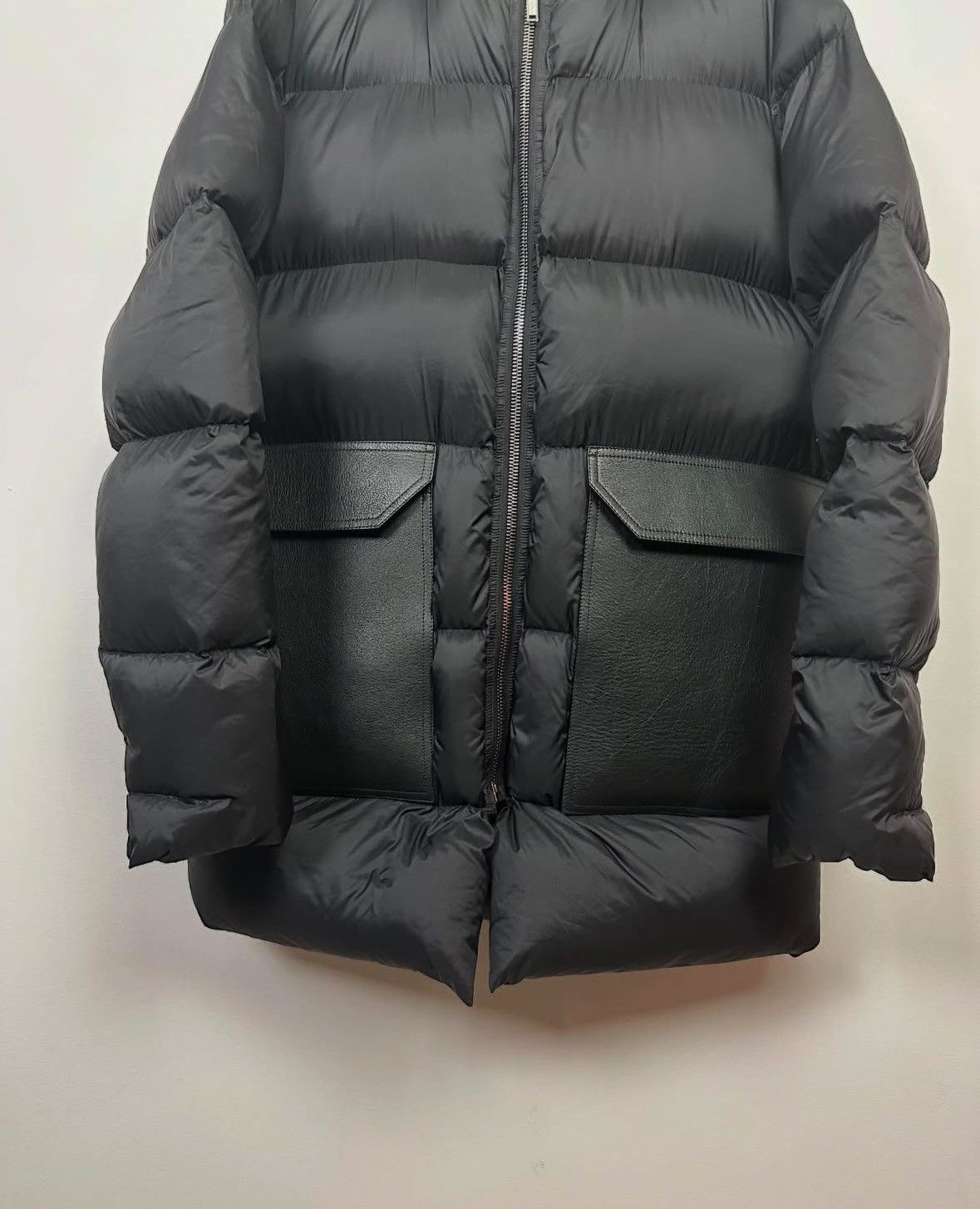 Rick Owens Rick Owens FW17 'GLITTER' Jumbo Leather Pocket Puffer Jacket Size US L / EU 52-54 / 3 - 3 Thumbnail