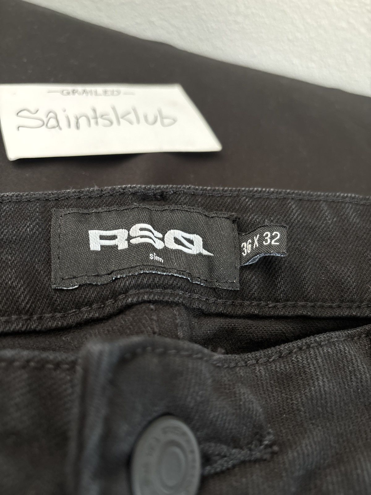 Rsq RSQ slim black ripped denim jeans Size US 36 / EU 52 - 2 Thumbnail