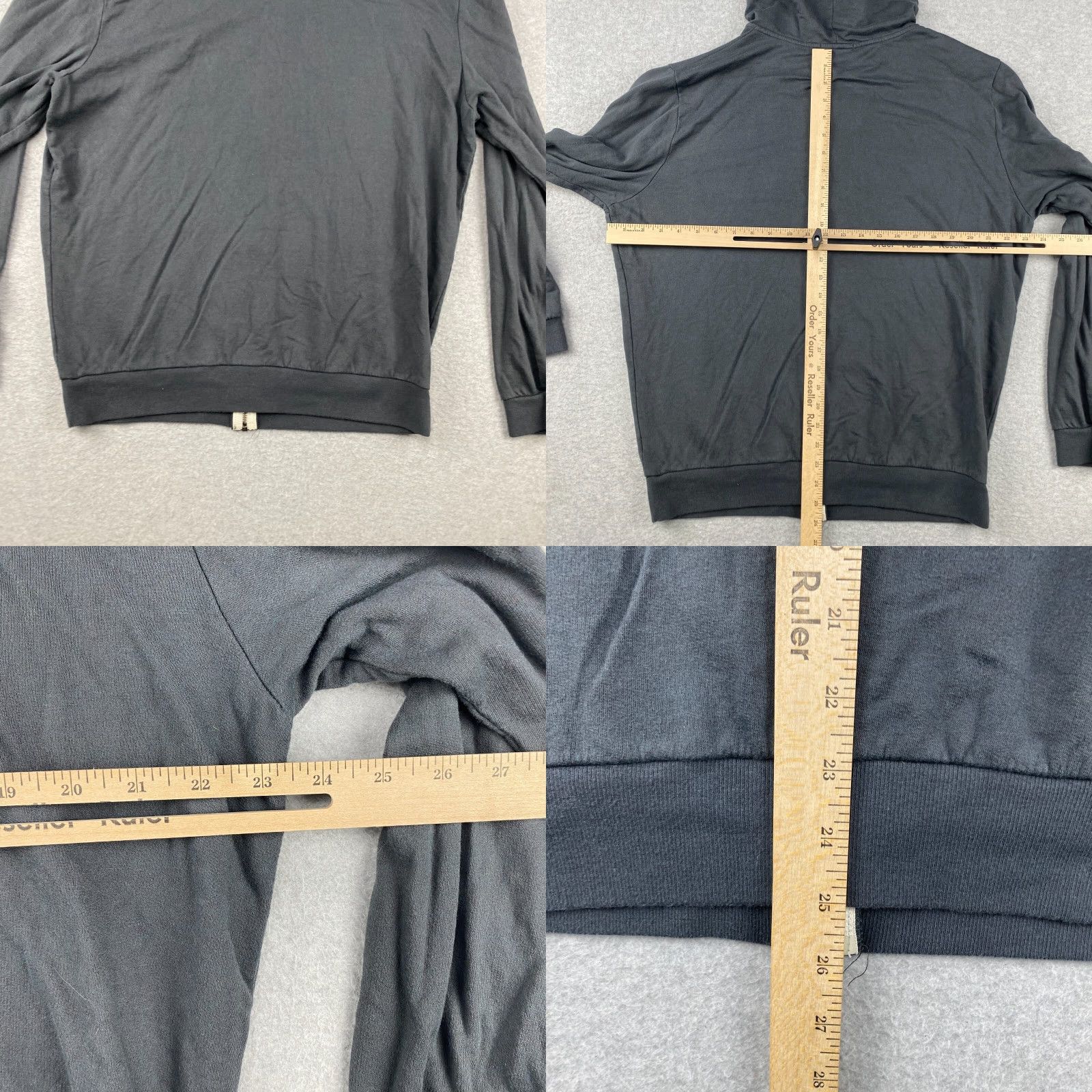 Marine Layer Marine Layer Hoodie Mens Large L Gray Full Zip Cotton Modal Cotton Size US L / EU 52-54 / 3 - 8 Thumbnail