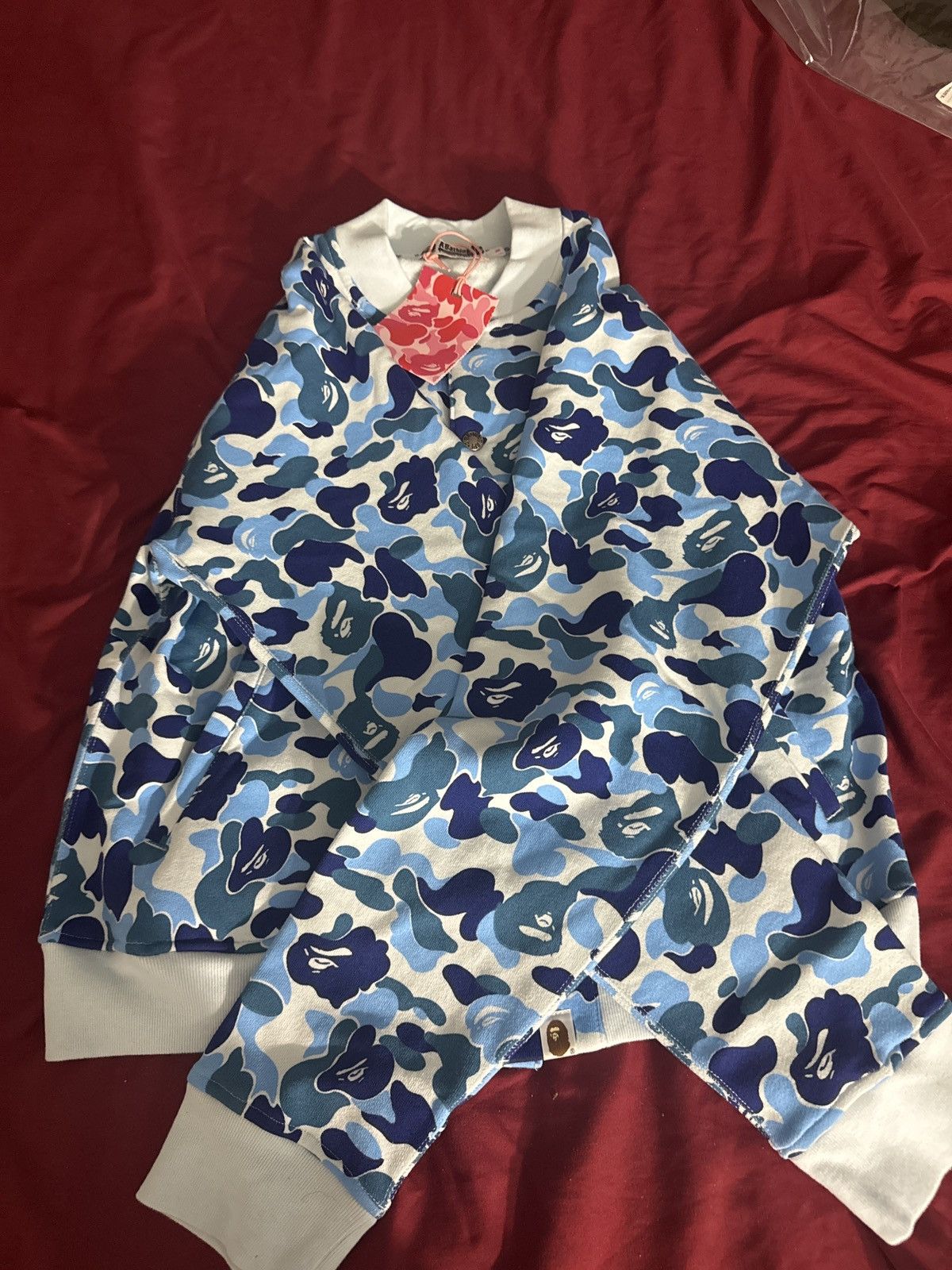 Bape ABC CAMO SWEAT VARSITY JACKET LADIES Size M / US 6-8 / IT 42-44 - 4 Thumbnail